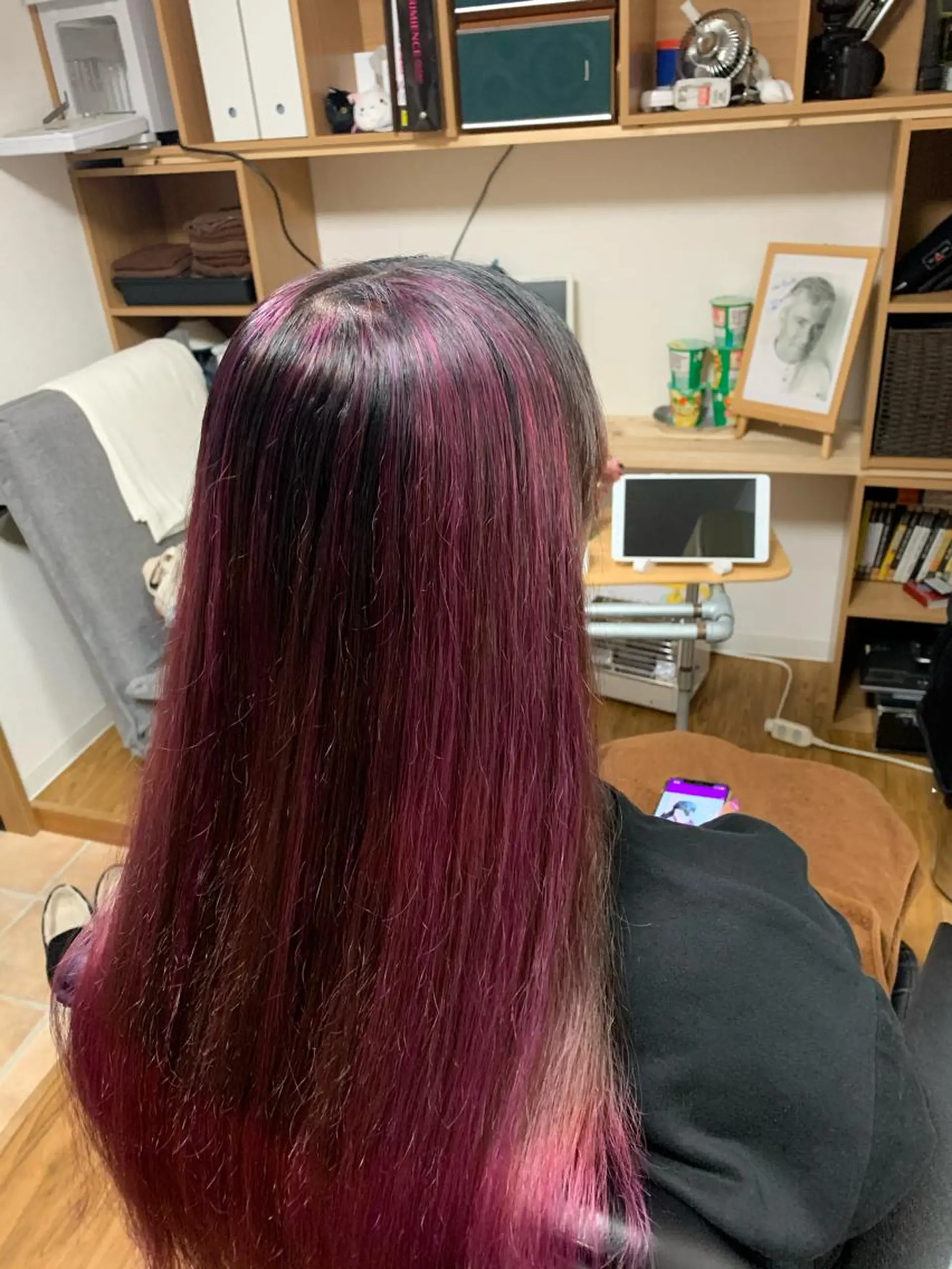 ロング カラー カット ヘアカラー トリートメント じょん 。のヘアスタイル