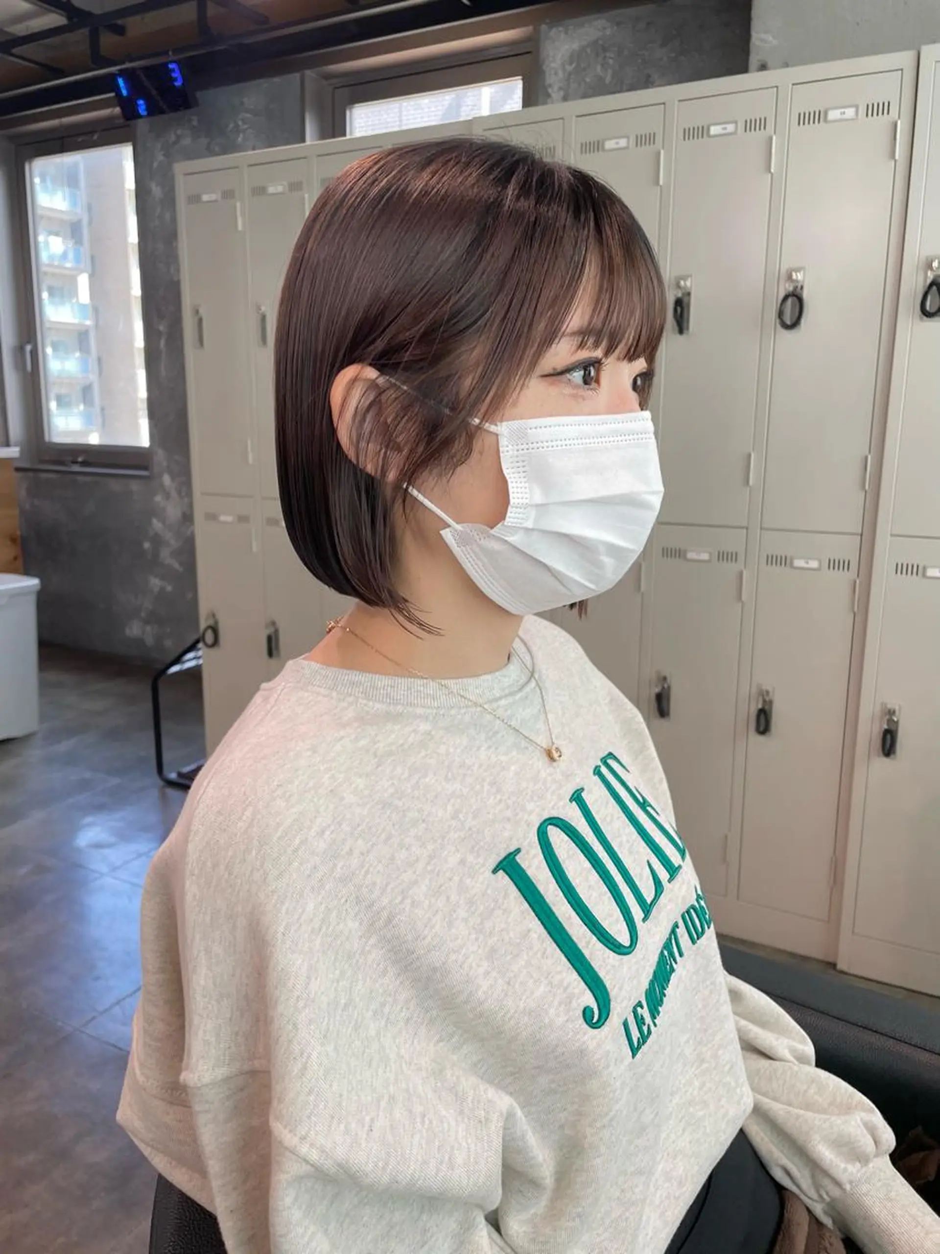 ショート カラー パーマ ヘアアレンジ メンズ キッズ ネイル マツエク・マツパ アイブロウ 透明感カラー・レイヤ ー🎀amika🎀のヘアスタイル