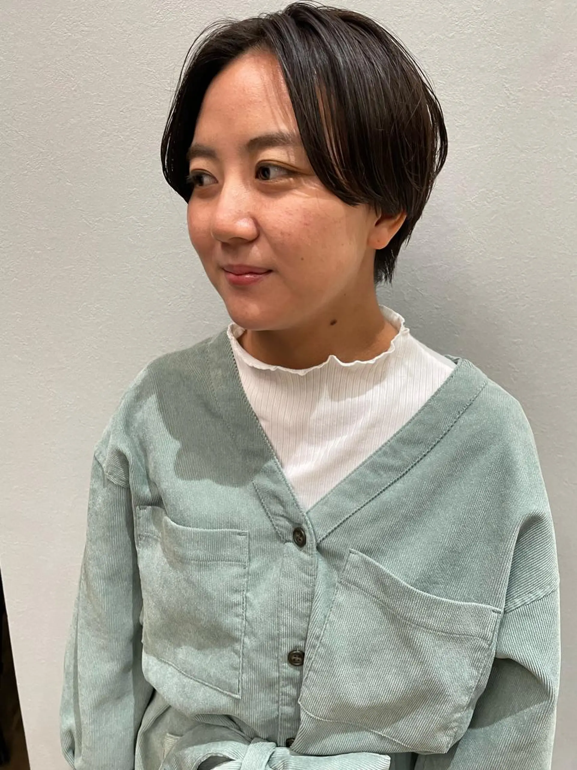 ショート ショートヘア 韓国風パーマ🌿コテ 巻き風パーマ/るいのヘアスタイル