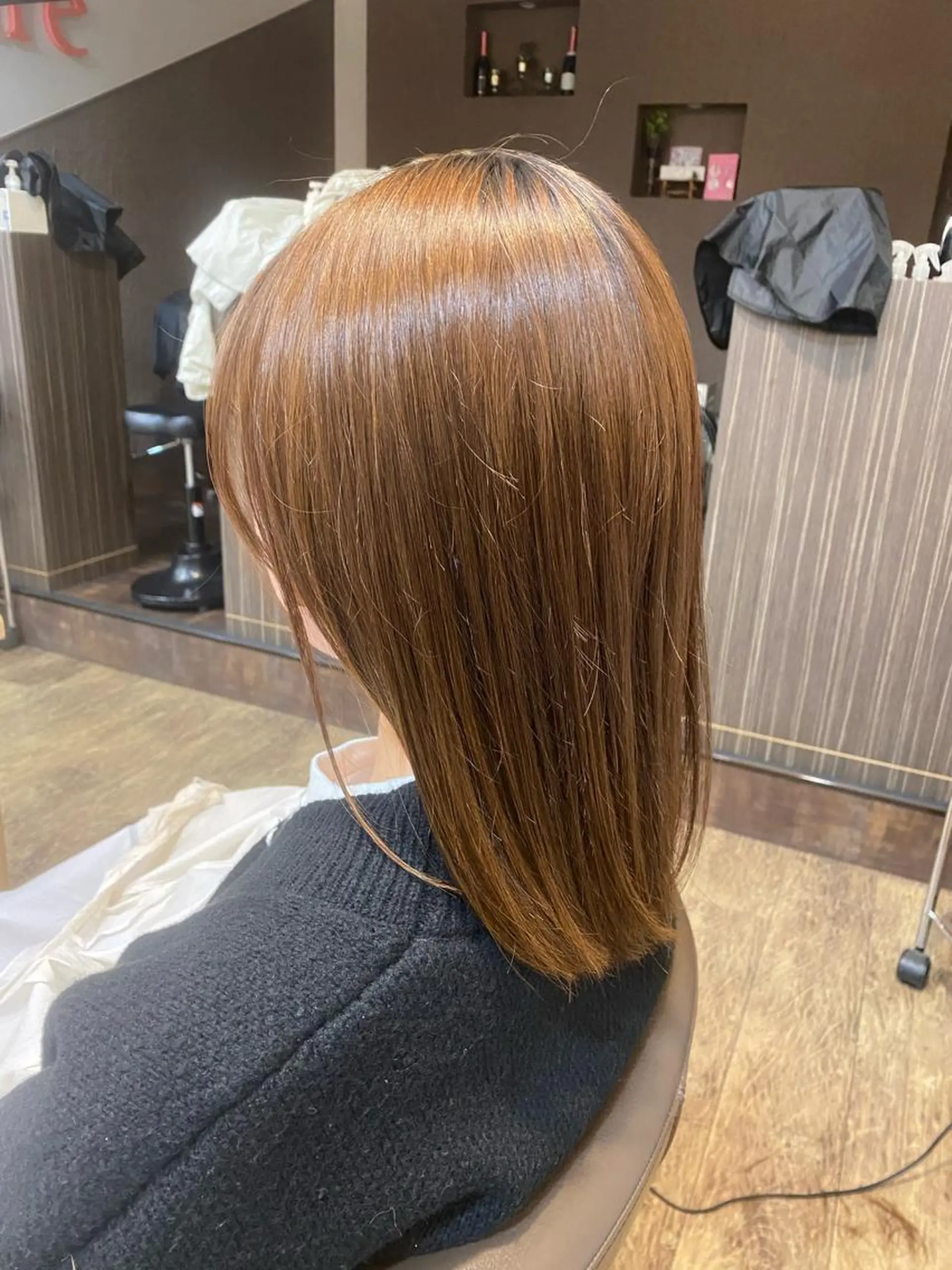 セミロング 長嶋 花梨のヘアスタイル