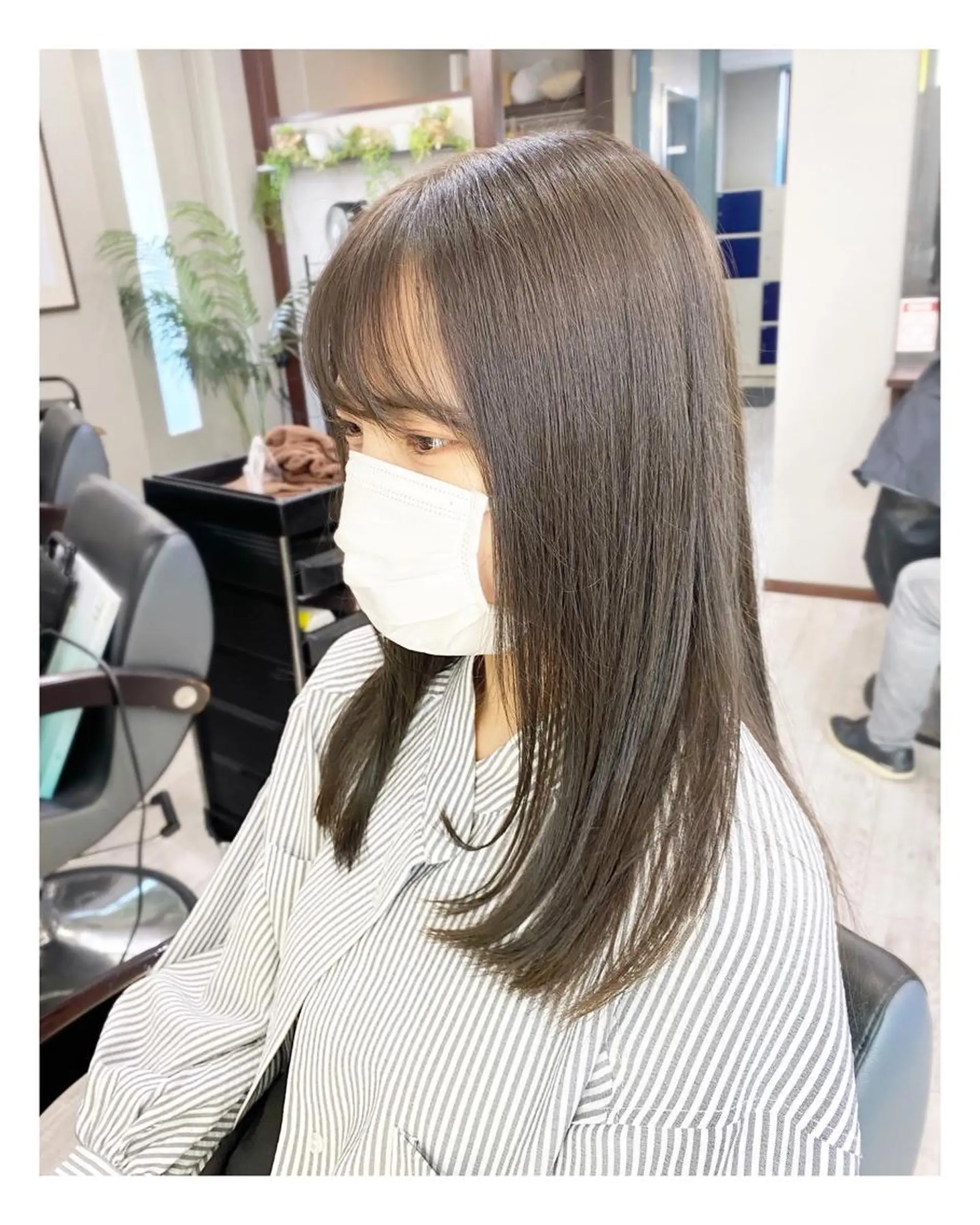 ロング カラー グレージュ オリーブグレージュ オリーブグレー ＊横浜駅＊ 金子 誠也のヘアスタイル