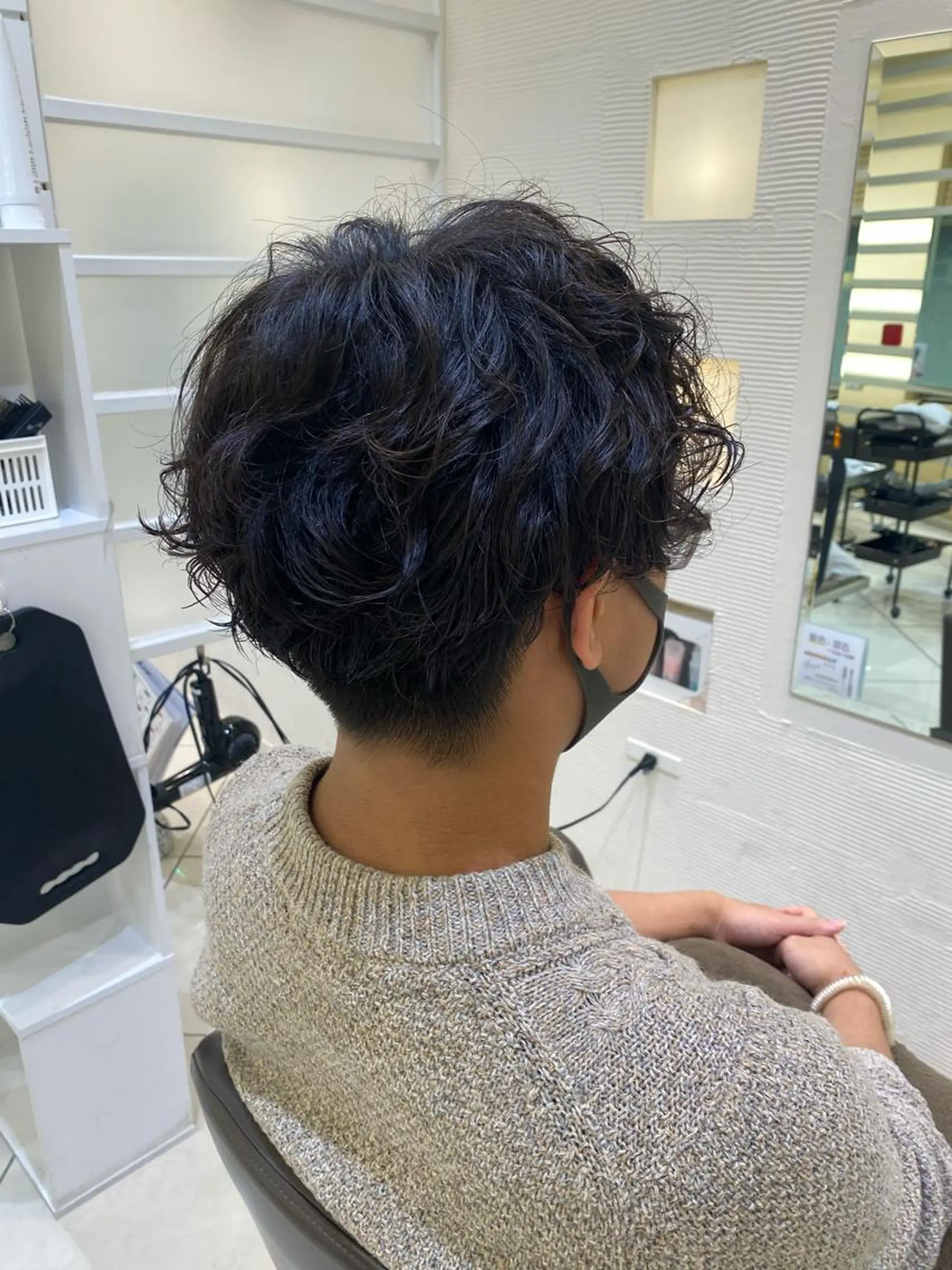 メンズ カット パーマ トリートメント 銀座メンズ専門🖤 小島奈々のヘアスタイル