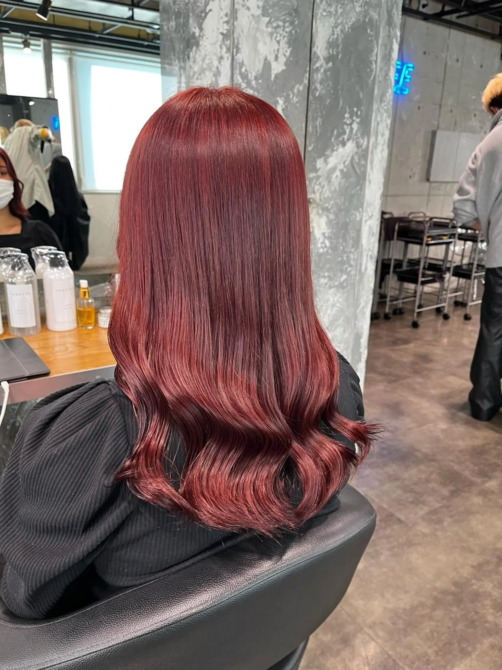 ロング ヘアカラー トリートメント ヘッドスパ ヘアセット 🪞透明感カラー🫧 縮毛矯正🥇かずきのヘアスタイル