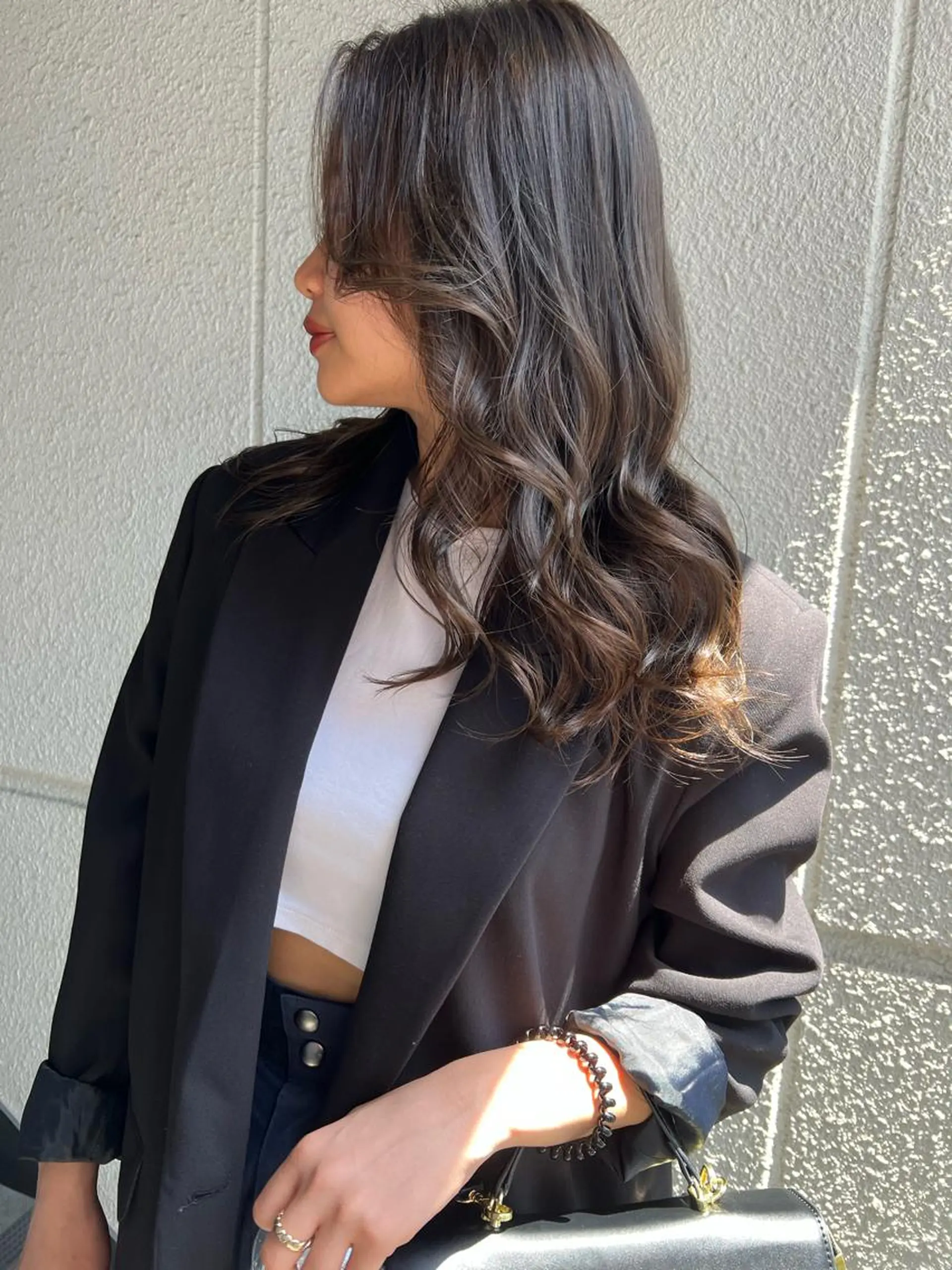 ロング カラー ベージュカラー オリーブベージュ カラーパティシエ facce🌼ikoのヘアスタイル