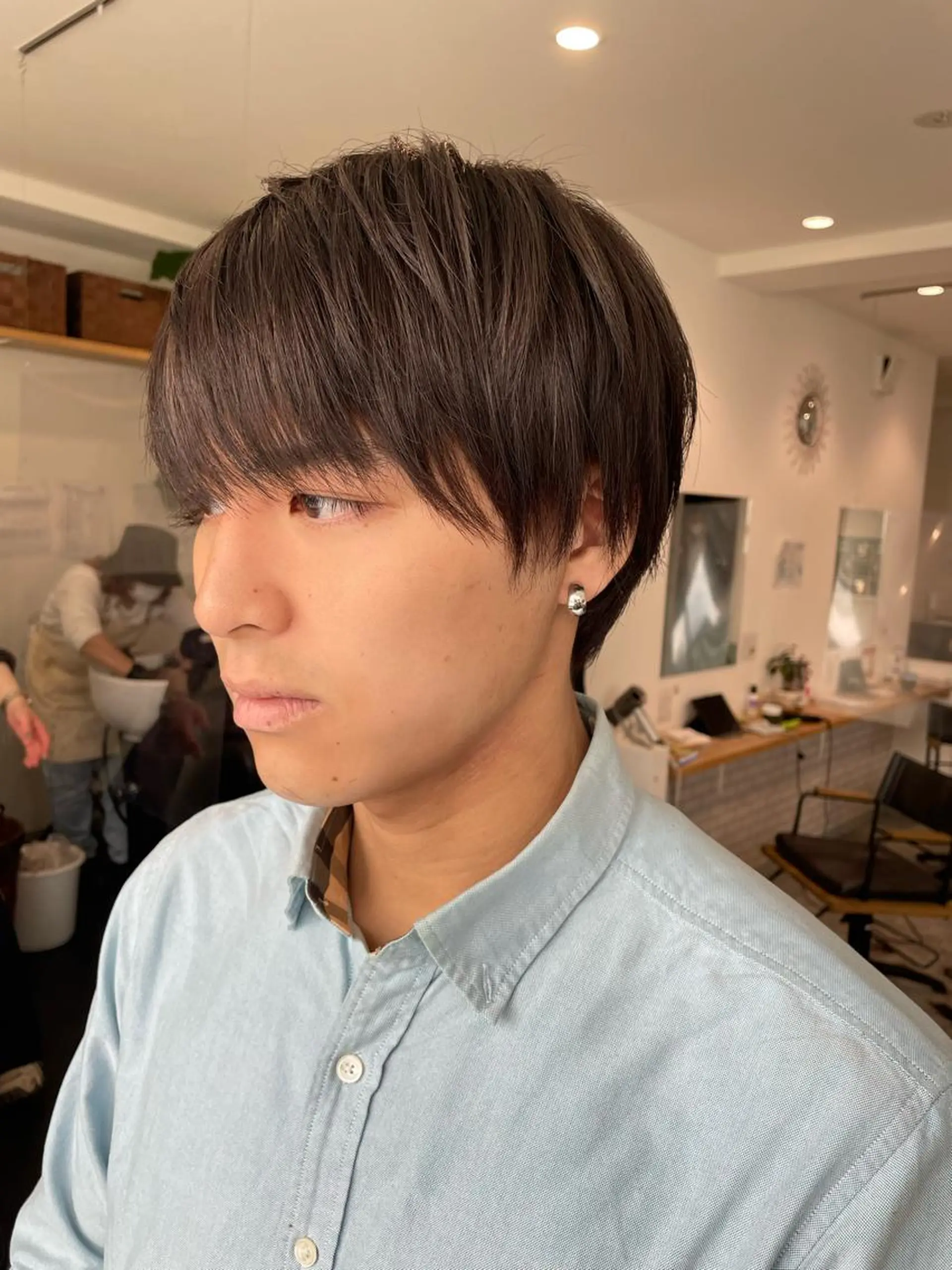 カラー メンズ 京都美容師 塩のヘアスタイル