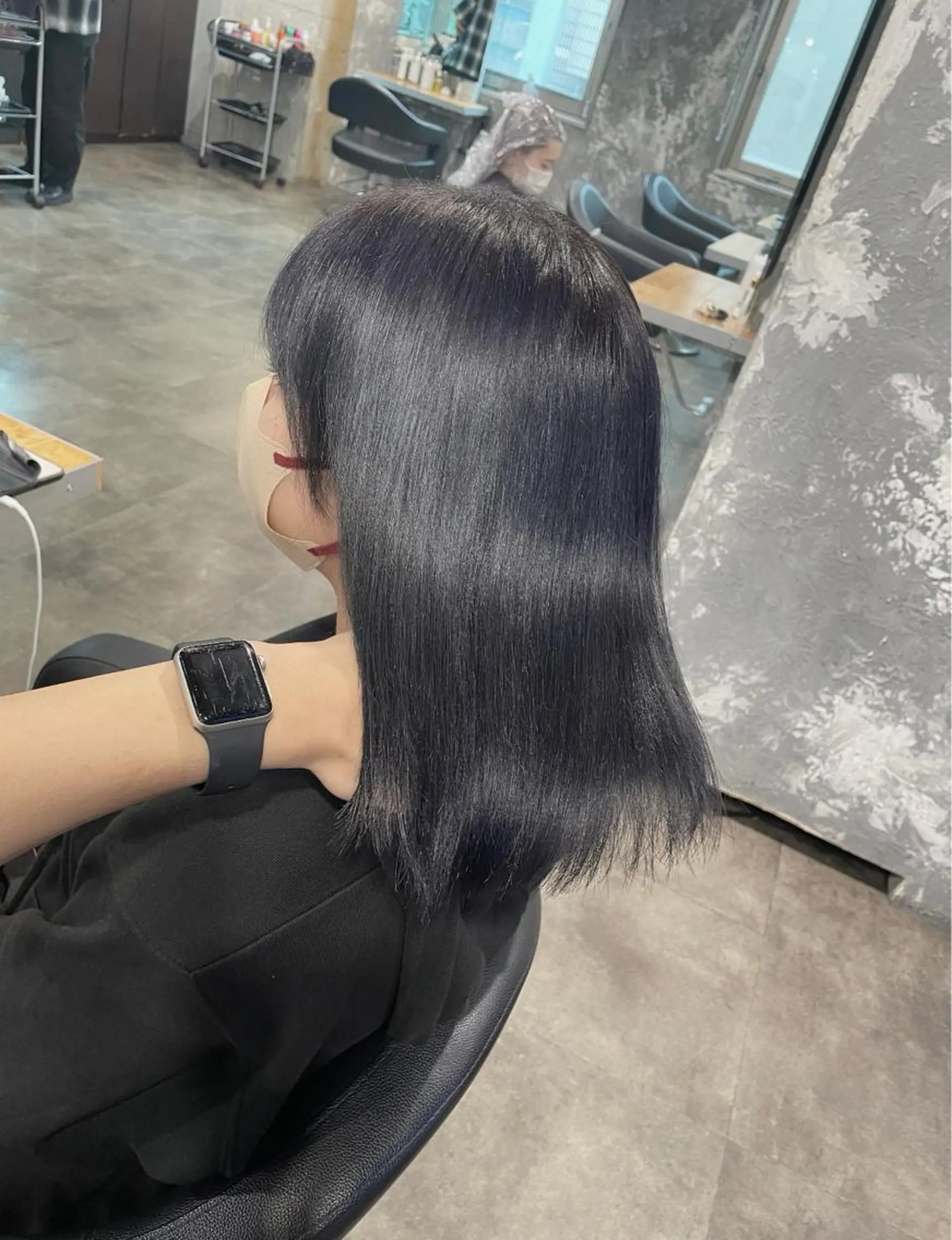 ミディアム カラー ヘアカラー トリートメント ヘッドスパ ヘアセット ベージュカラー💖 やすひろのヘアスタイル