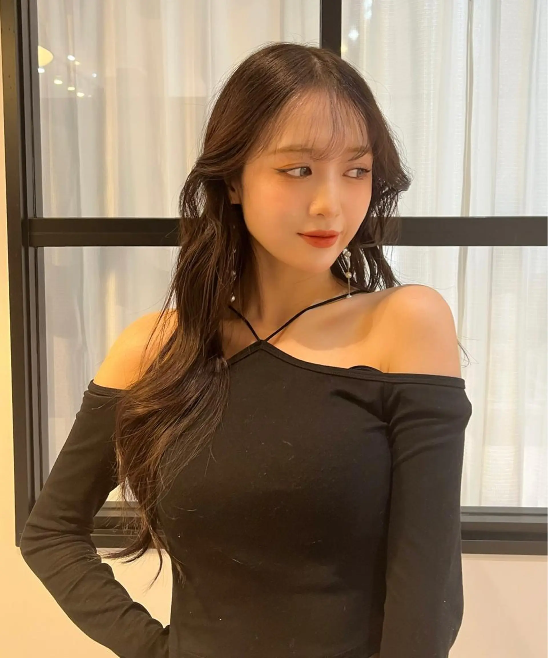 セミロング カラー ヘアアレンジ 韓国風ヘア 顔まわり職人🇰🇷 韓国ヘア/KAITOのヘアスタイル