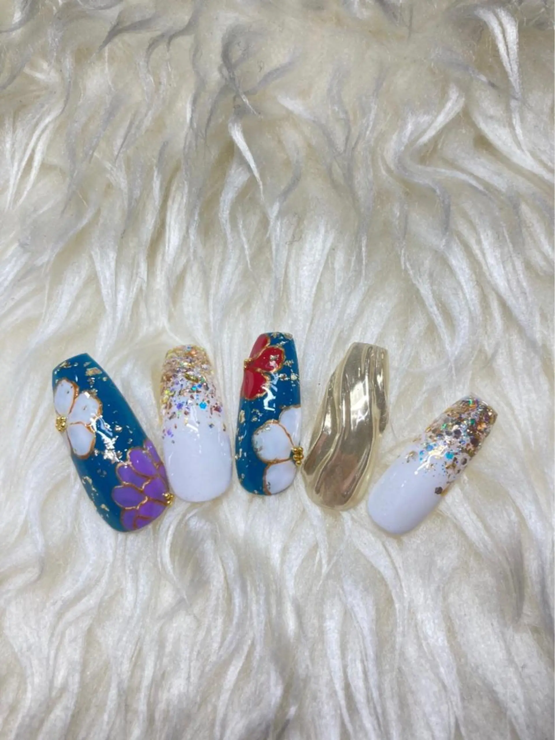 ネイル 成人式 ジェルネイル ニュアンスネイル パラジェル 冬ネイル Nail&eye Belire 新宿のネイルデザイン