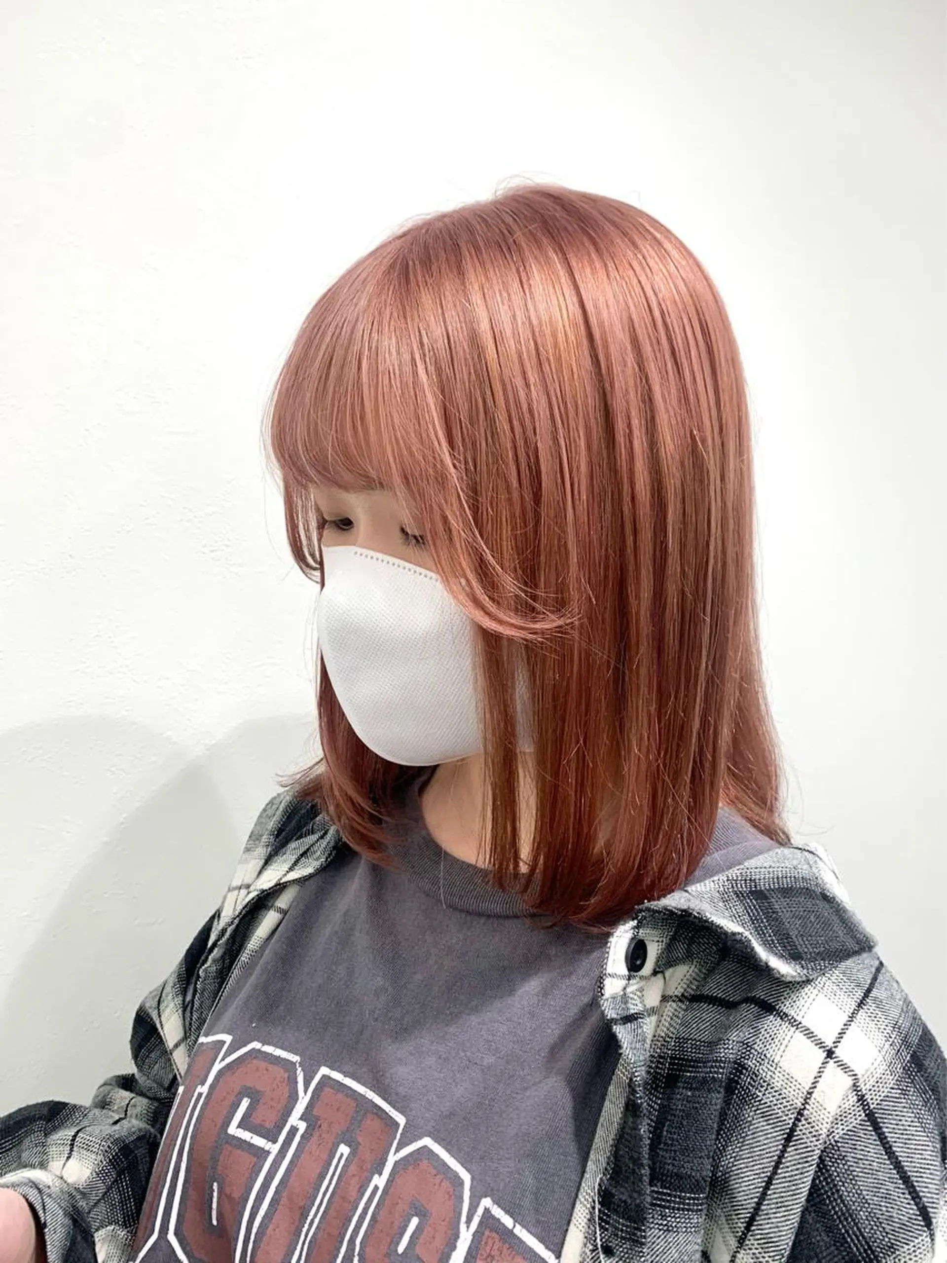 ミディアム カラー レイヤー ハイトーン 暖色⭐︎KANAKOのヘアスタイル