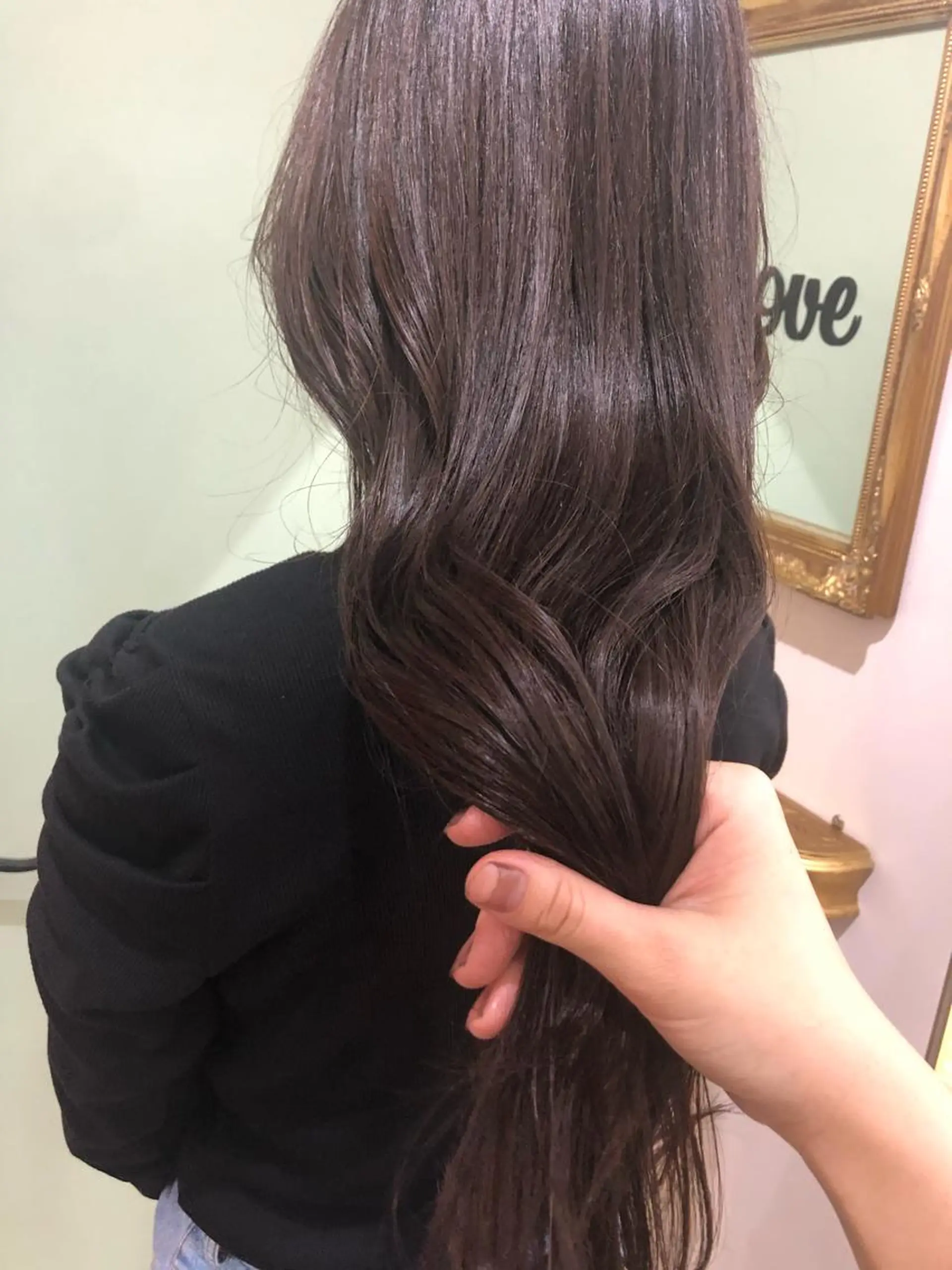 ロング カラー ブラウンカラー イルミナカラー マロンブラウン 髪質改善サロン 梅田/ヨナミネのヘアスタイル