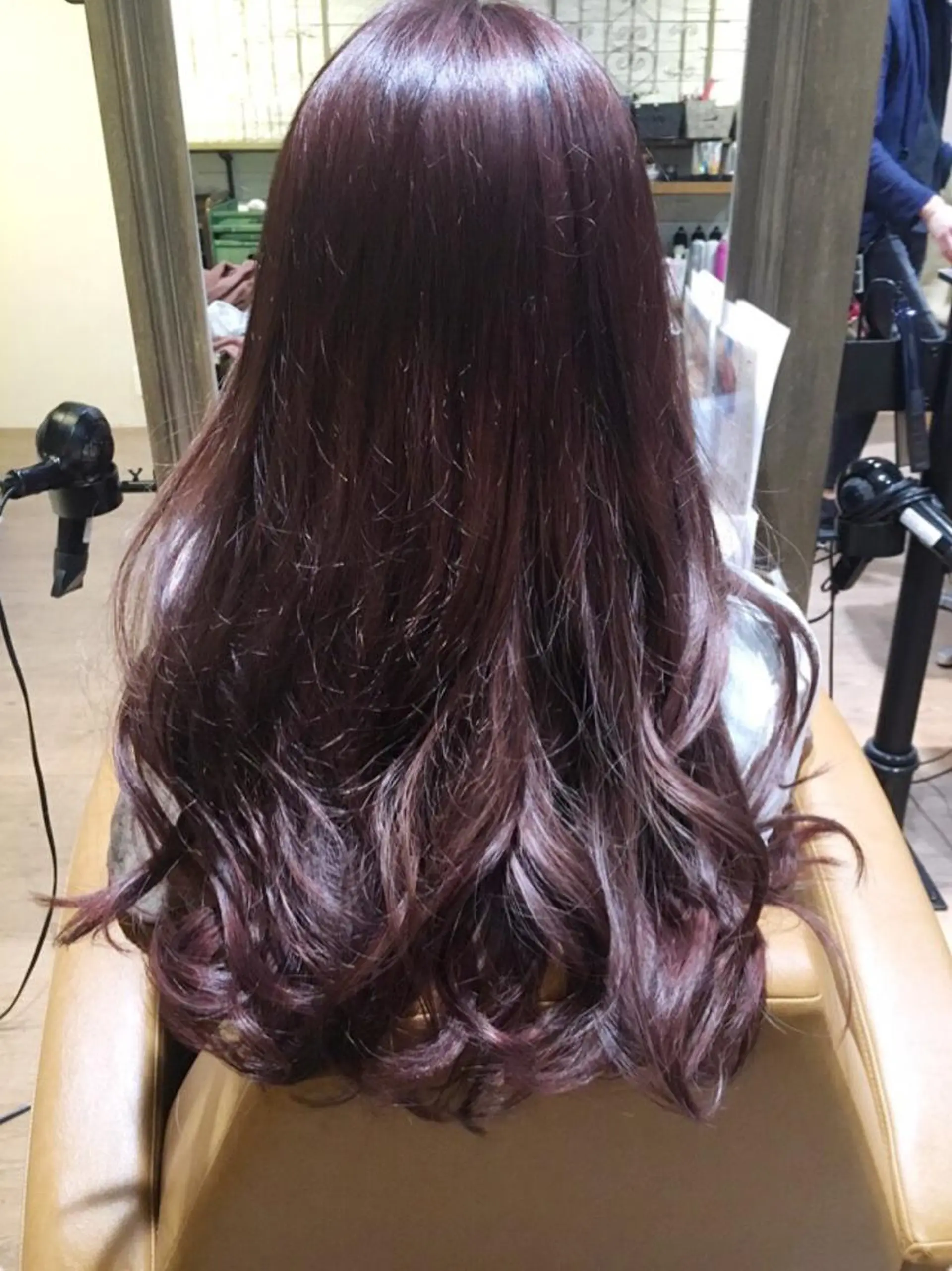 ロング カラー ピンクカラー バイオレットカラー MODE K's塚口 かどやのヘアスタイル