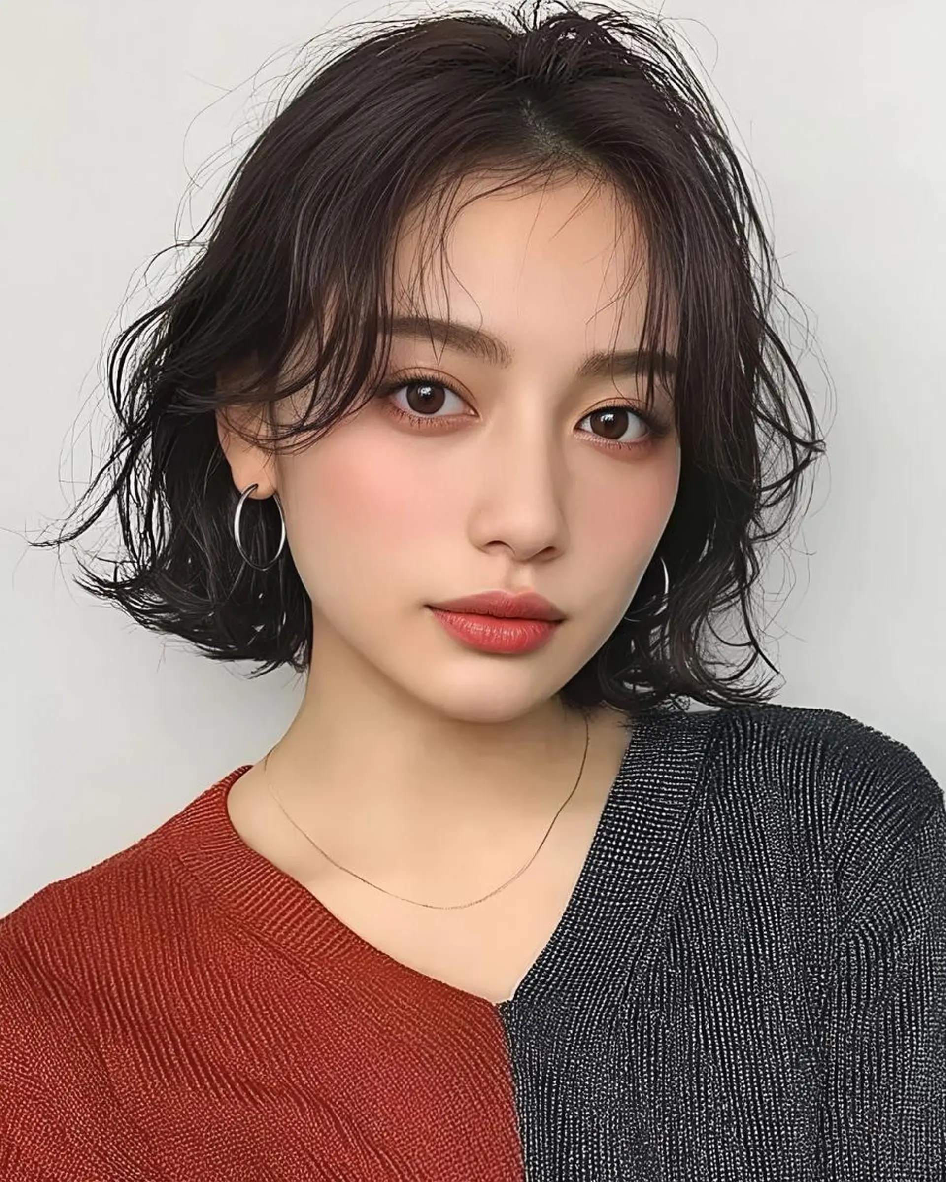 ミディアム ブリーチなし透明感 カラー✨横山 佳希のヘアスタイル