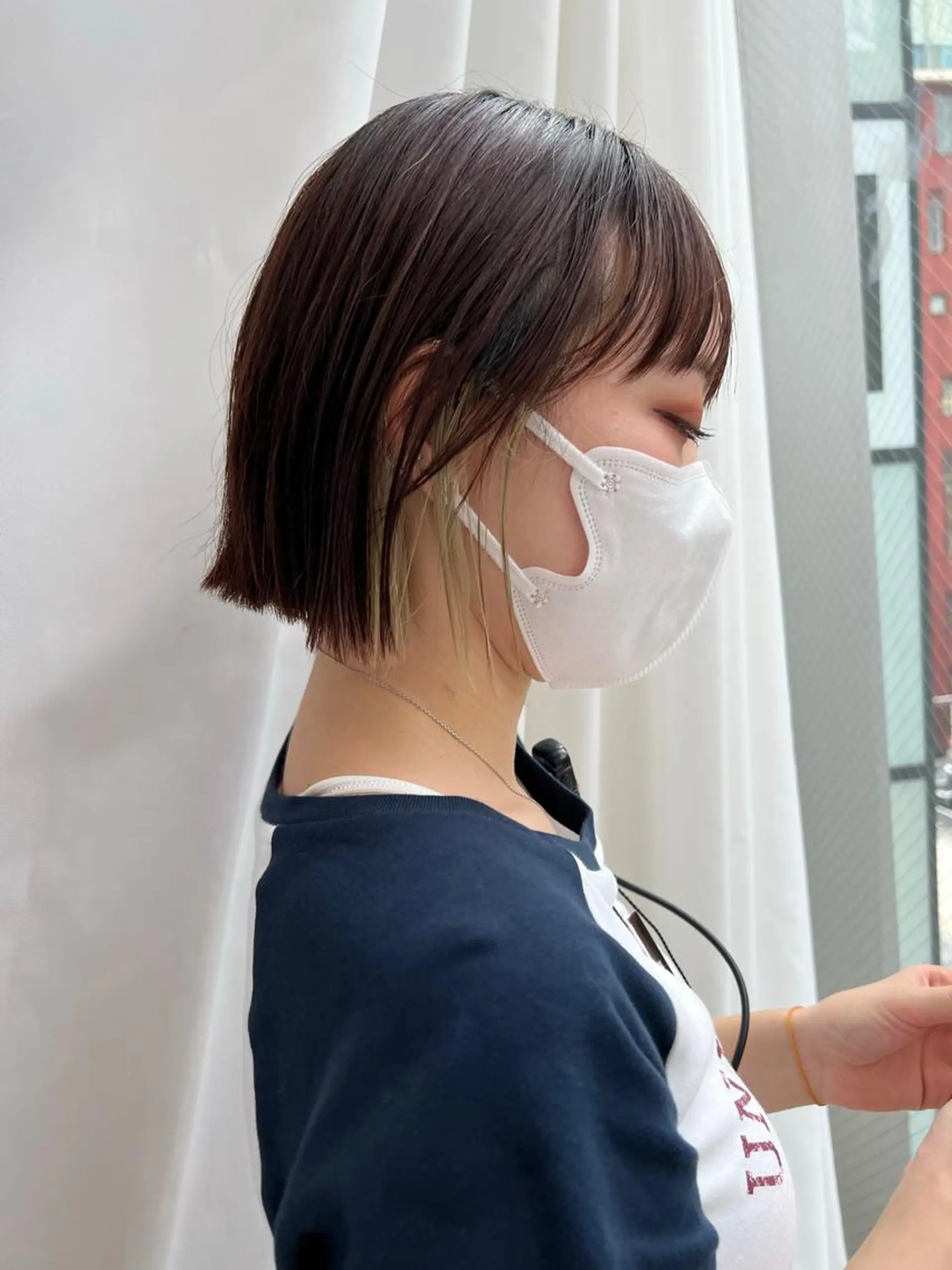 ショート カラー ベージュカラー 透明感カラー グレージュ ボブ カット ヘアカラー トリートメント レイヤー専門家 ダブルカラー修のヘアスタイル