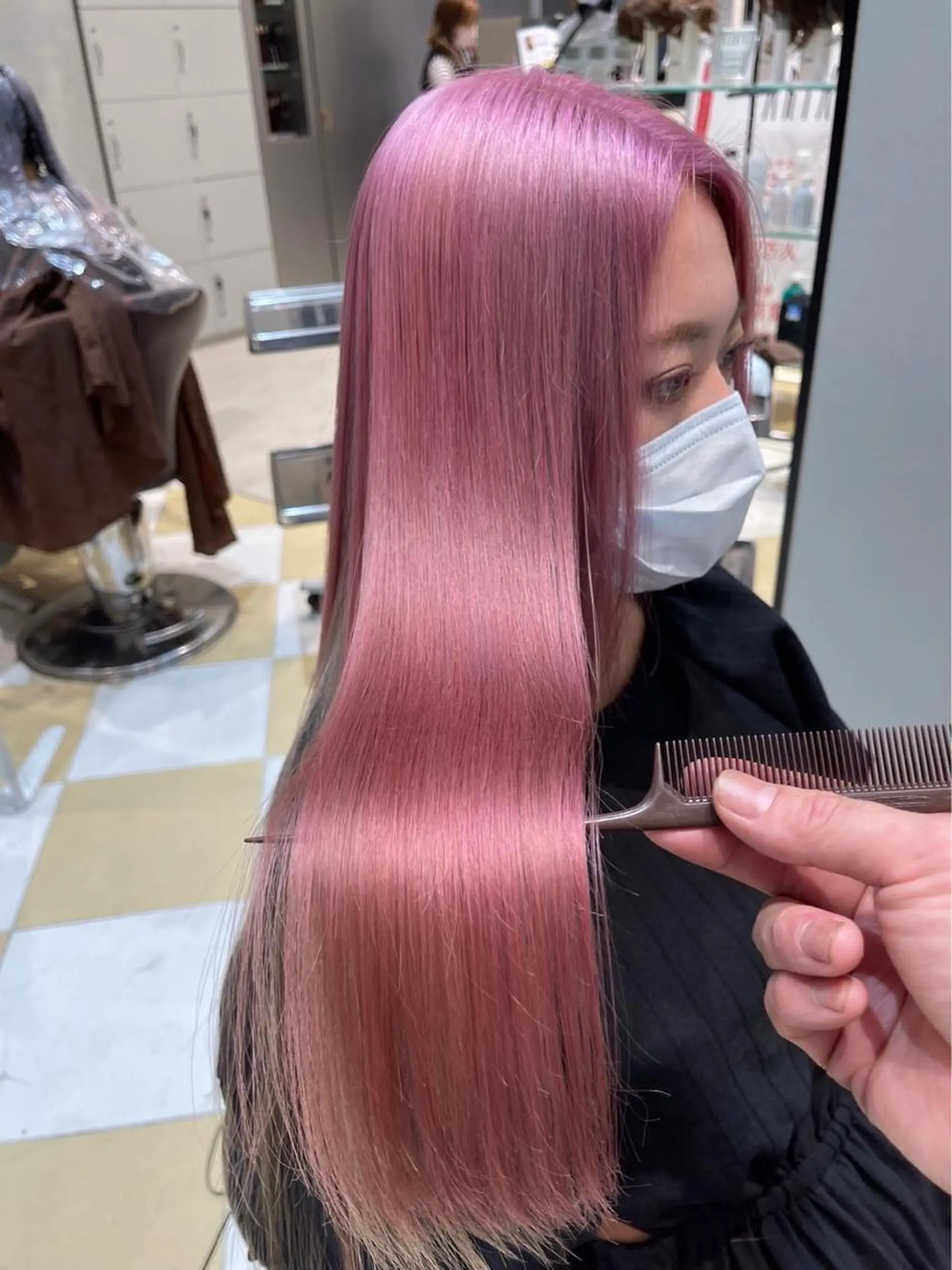 ロング 髪質改善 トリートメント カット ヘアカラー トリートメント ⭐️⭐️縮毛矯正の スペシャリスト松本✨のヘアスタイル