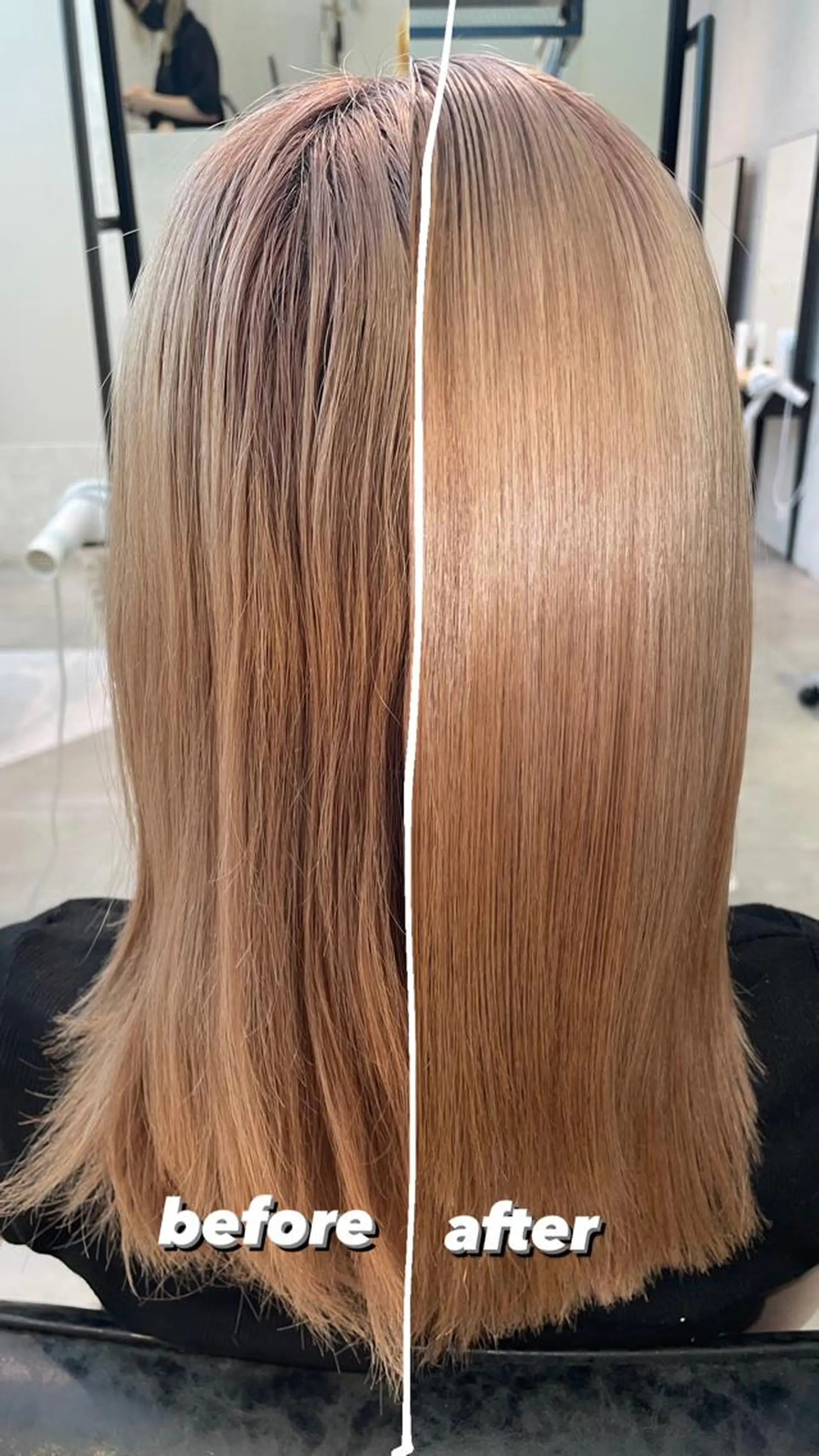 トリートメント 🎀ボブ＋ハイトーン シュカ👶🏻のヘアスタイル