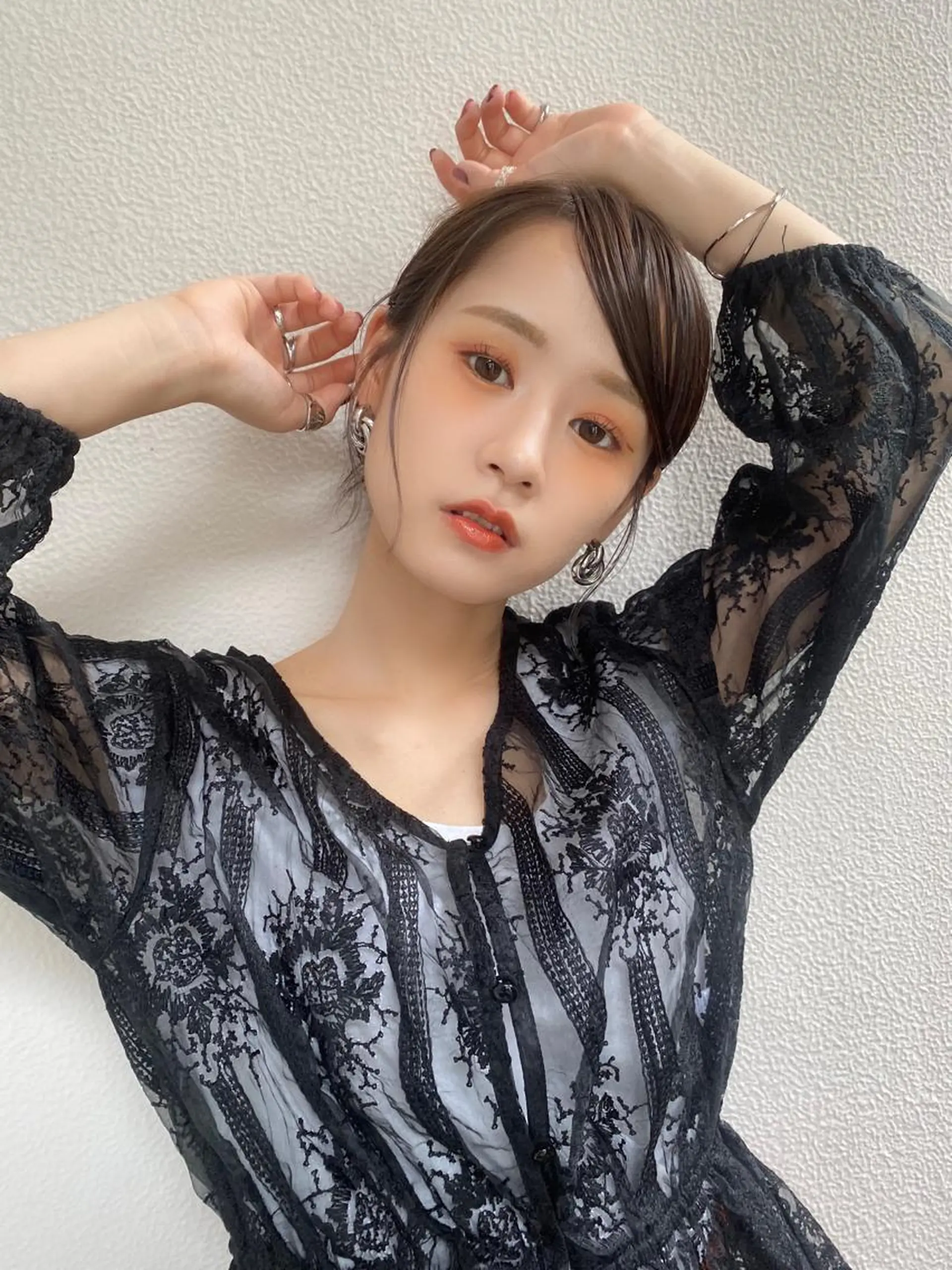 ミディアム ヘアアレンジ カット ヘアカラー トリートメント 溝口 ひなこのマツエク・マツパデザイン