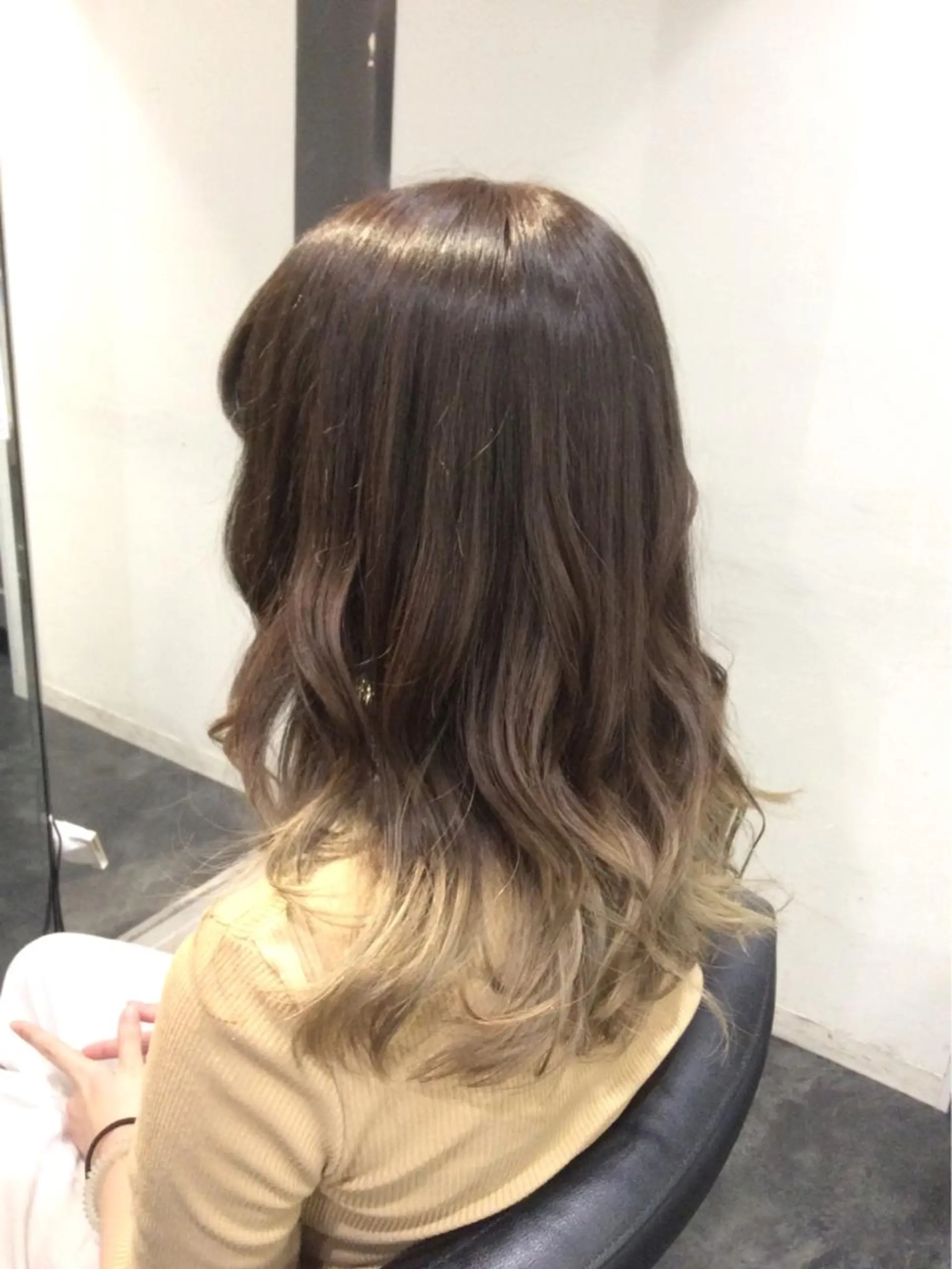 ミディアム ヘアカラー トリートメント ボブスタイル/ 透明感カラー/八幡のヘアスタイル