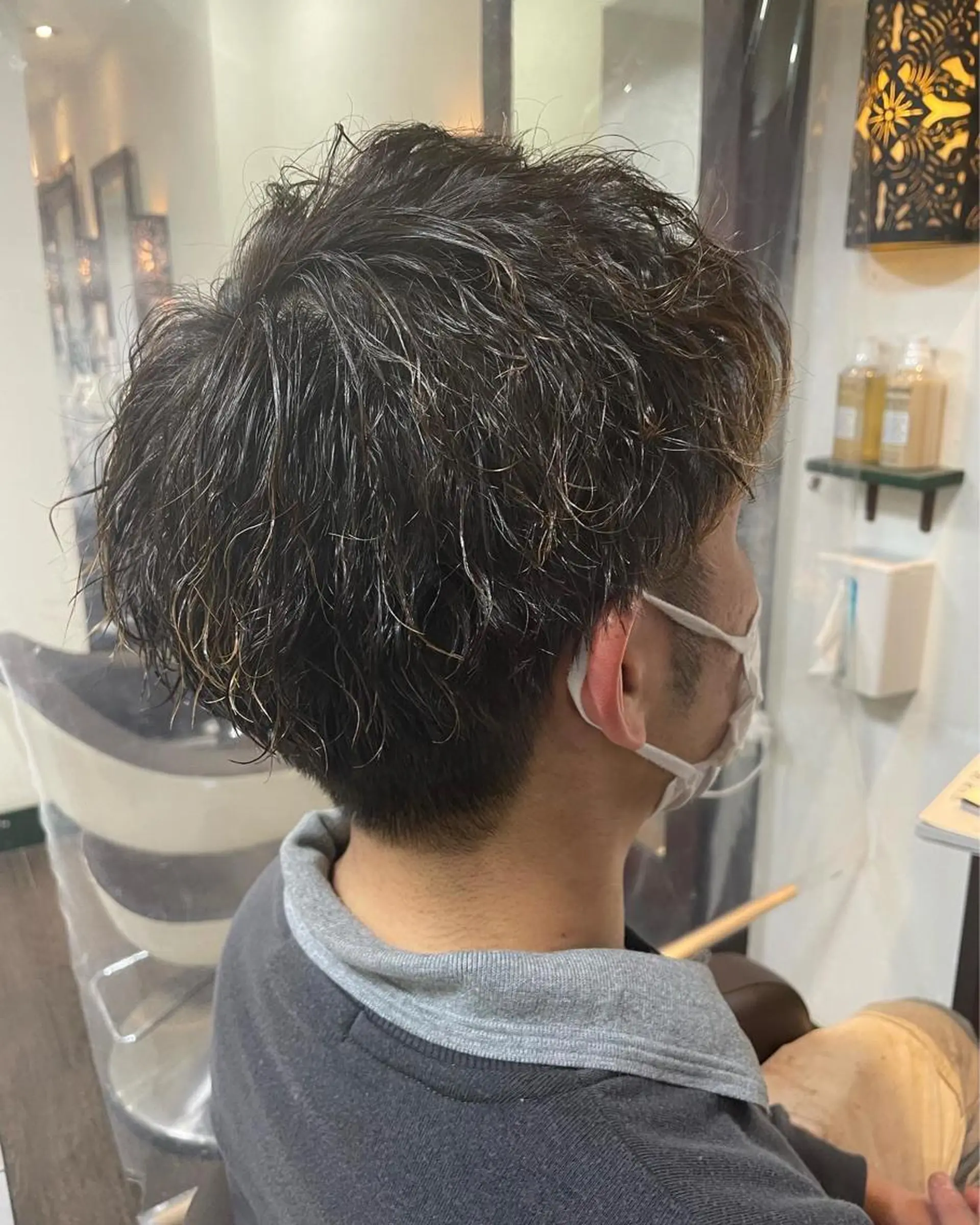 メンズ メンズパーマ メンズスパイラルパーマ 藤岡 紗良のマツエク・マツパデザイン