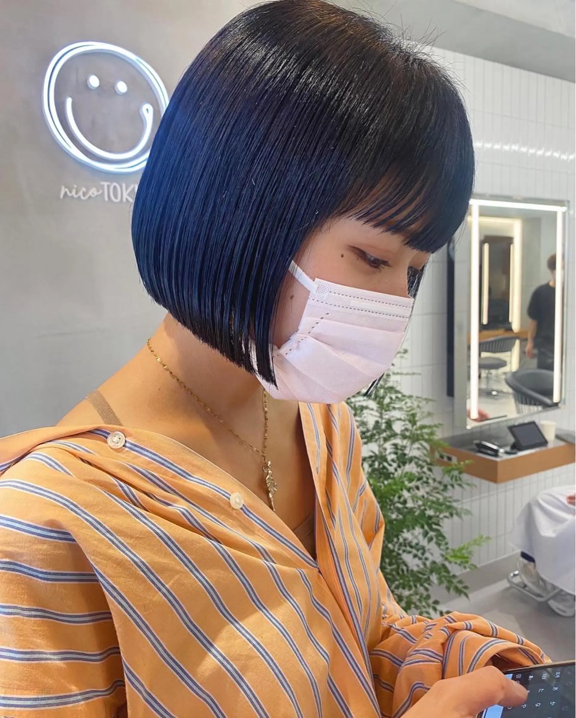 ショート カラー カット ヘアカラー トリートメント センターパート/ 暖色カラーayuのヘアスタイル