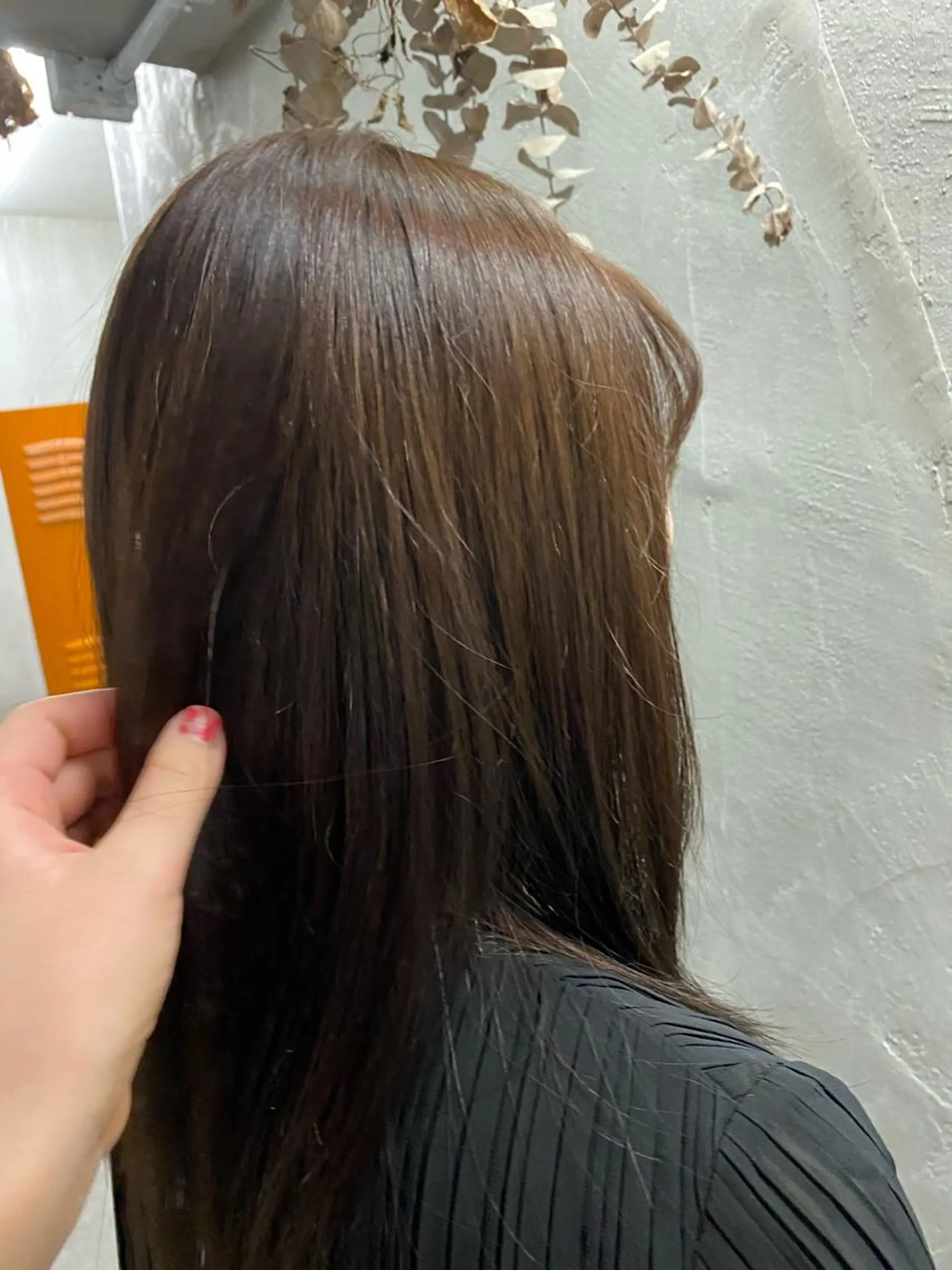 ロング カラー パーマ ヘアアレンジ メンズ ブラウンカラー お任せヘア☘️☘️ 及川渚のヘアスタイル