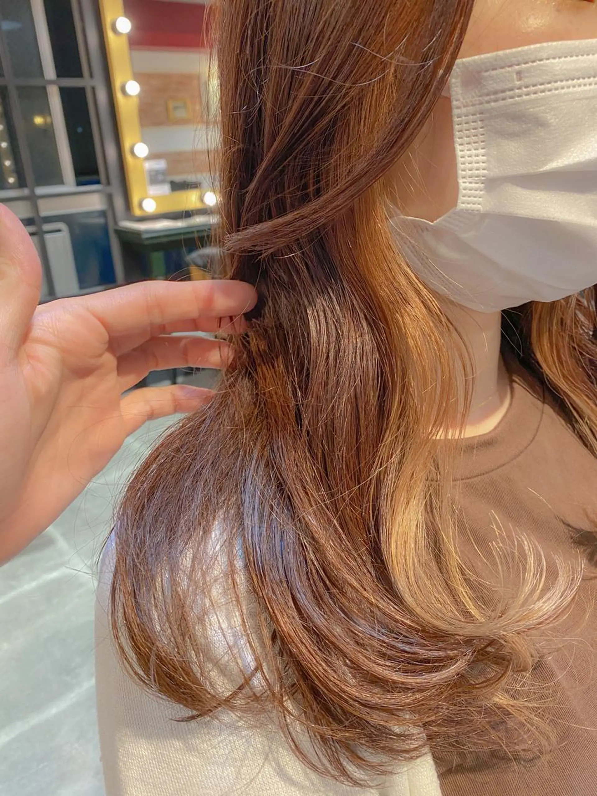 ロング カット ヘアカラー トリートメント ボブ/縮毛矯正 髪質改善/もえるのヘアスタイル