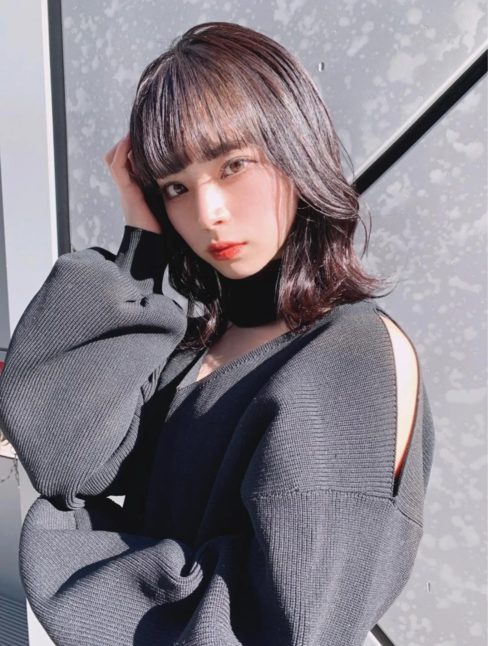 ミディアム 新宿/韓国レイヤー/ 顔まわり/メンズヘアのヘアスタイル