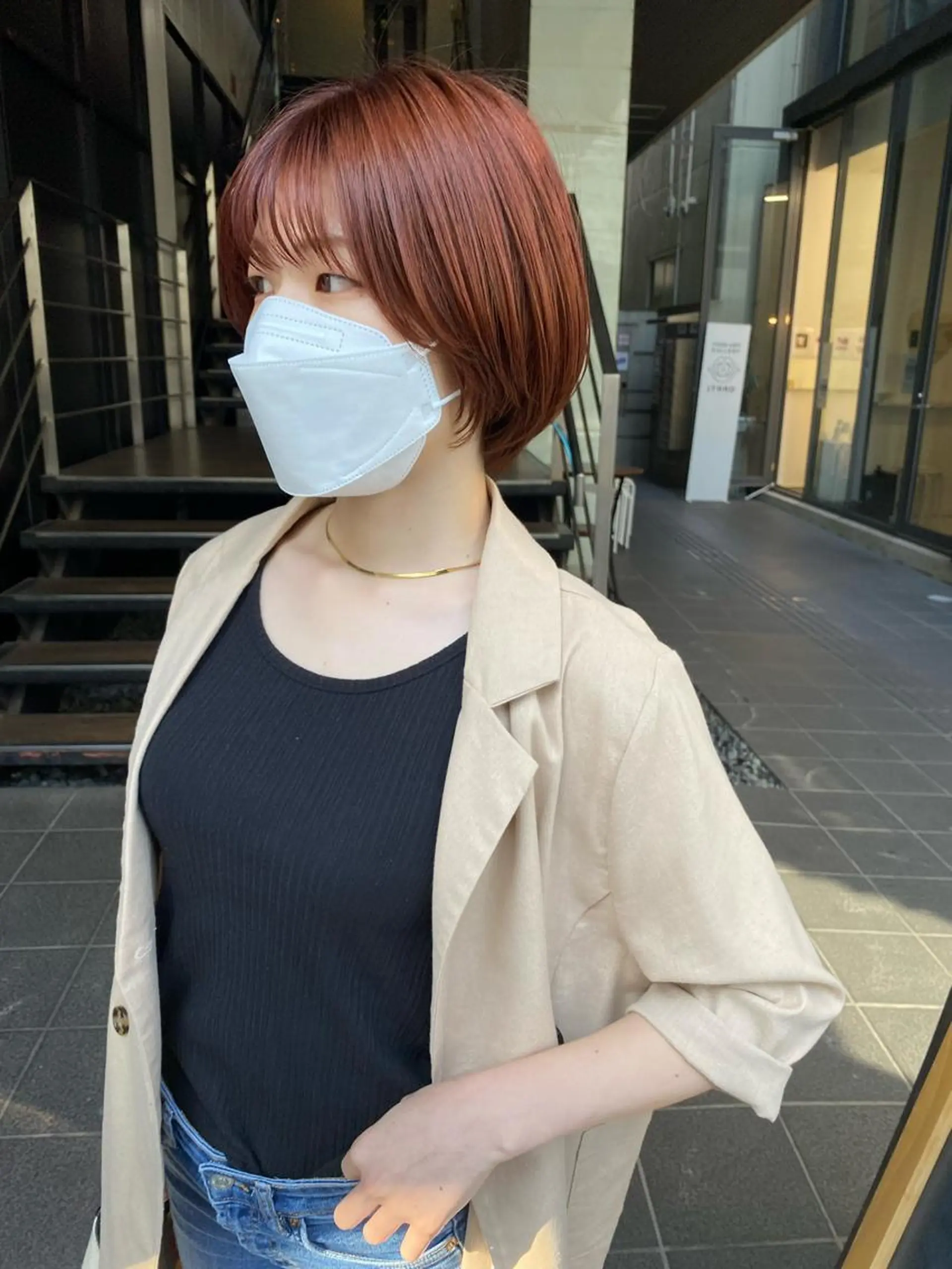 ショート カラー ヘアアレンジ 🫧umu.🫧韓国 /レイヤー/ハッシュのヘアスタイル