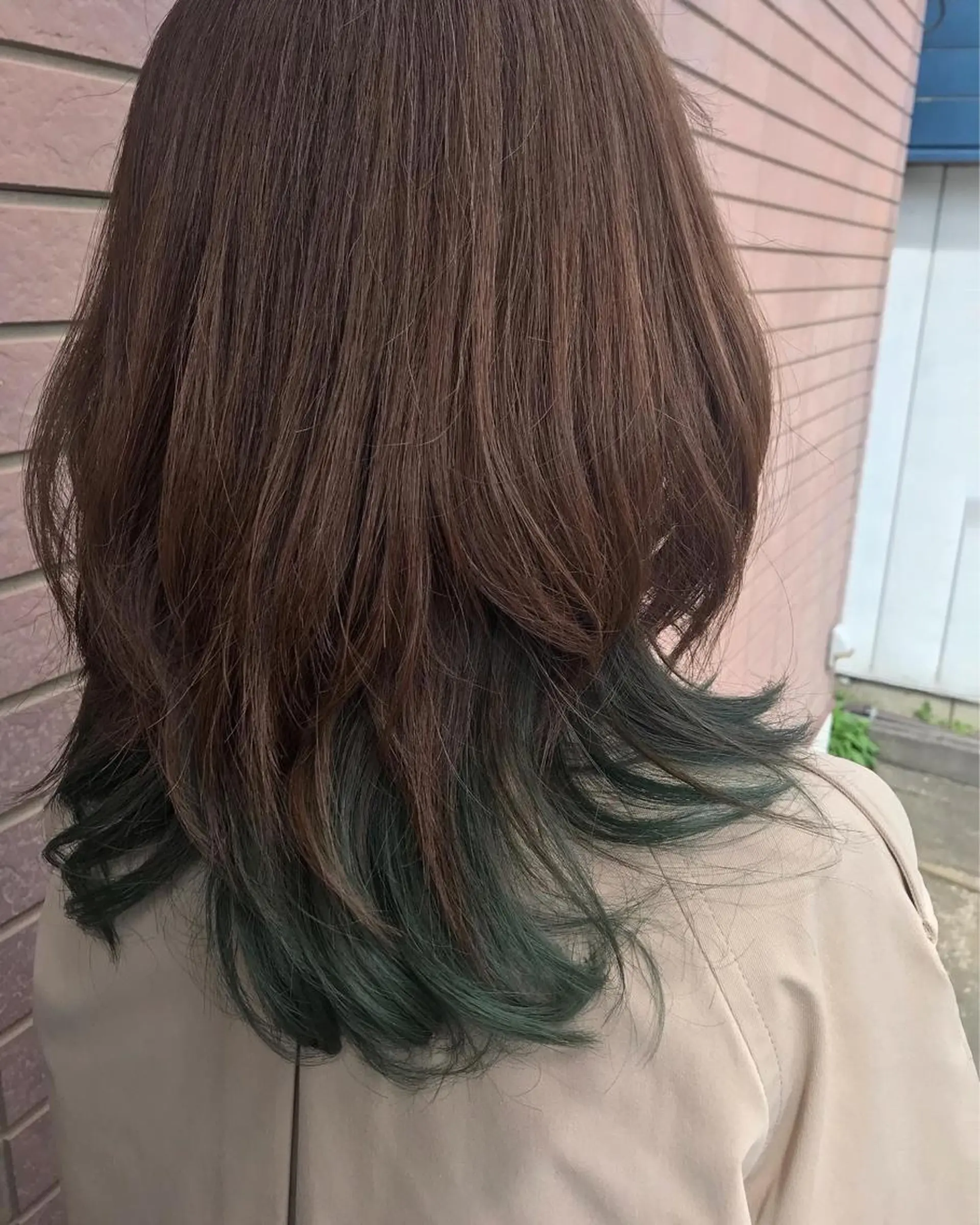 セミロング カラー カット ヘアカラー Ray hair 春日部のヘアスタイル