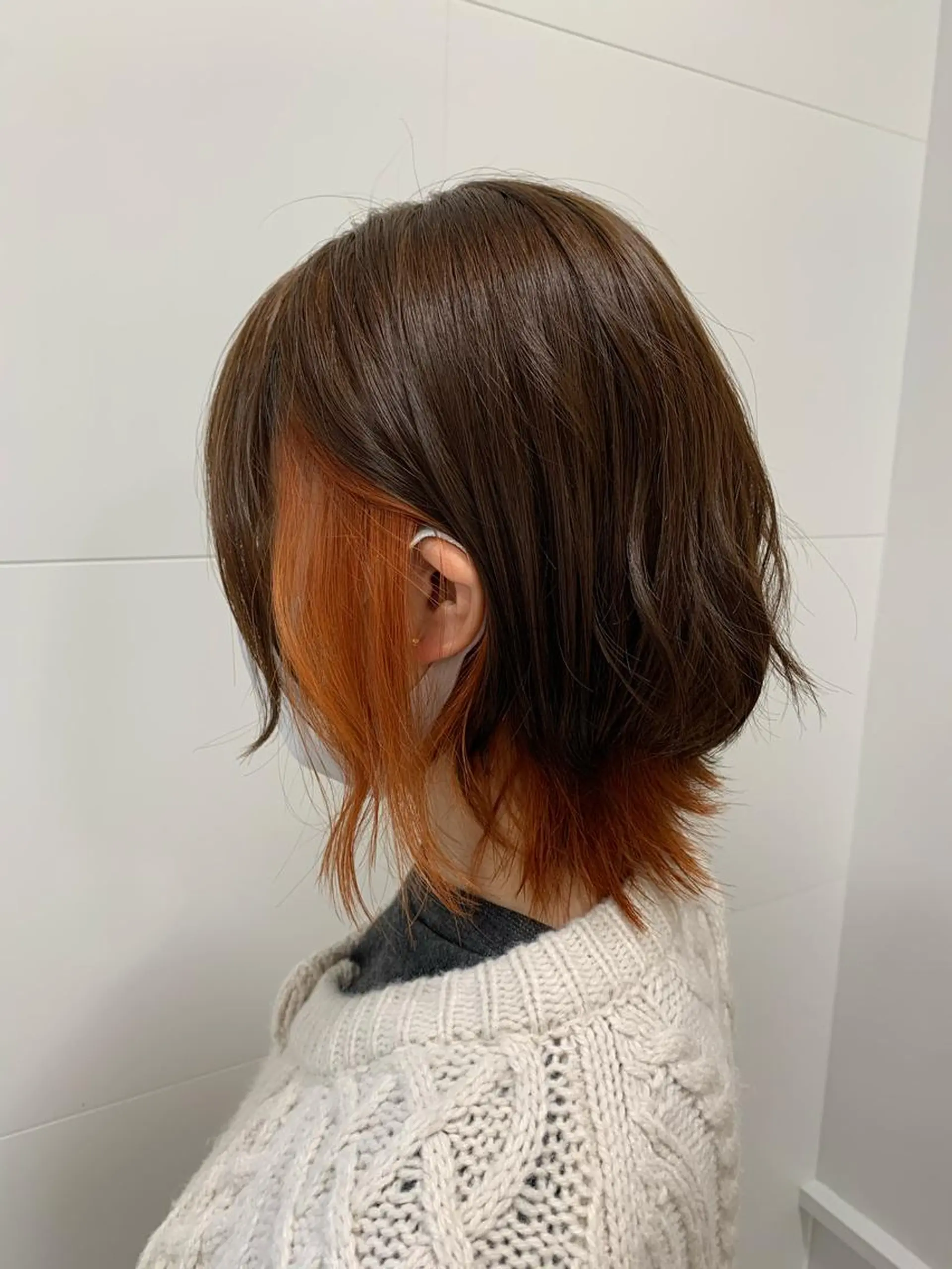 ミディアム ヘアカラー 山下恋佳/矢場町/ ブリーチ/ショートのヘアスタイル