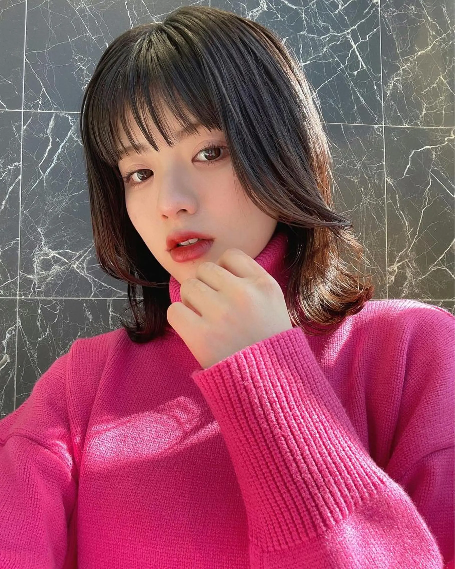 ミディアム チダアキフミ Ash大森のヘアスタイル