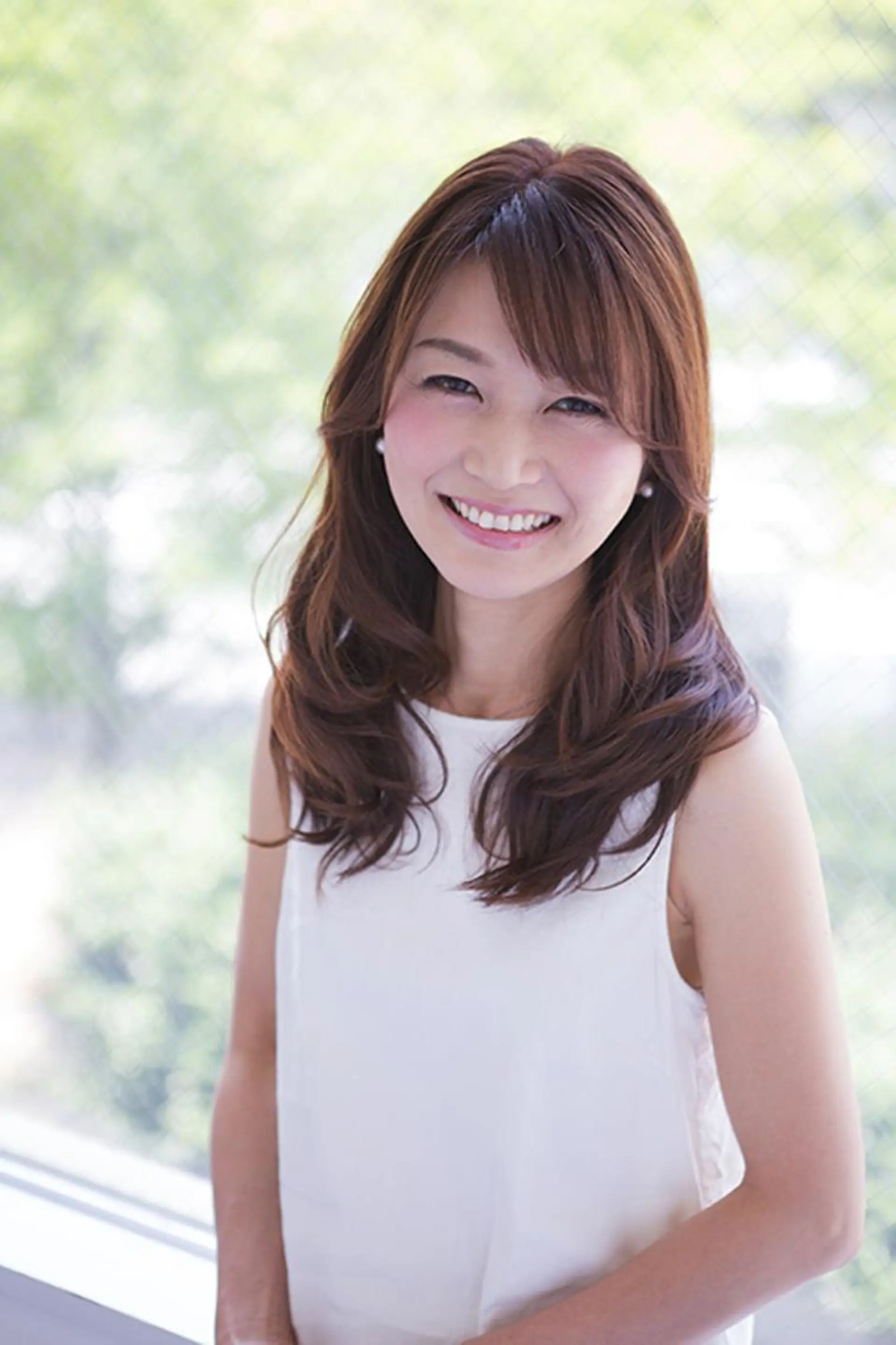 セミロング カラー パーマ 斎藤  慈晃のヘアスタイル