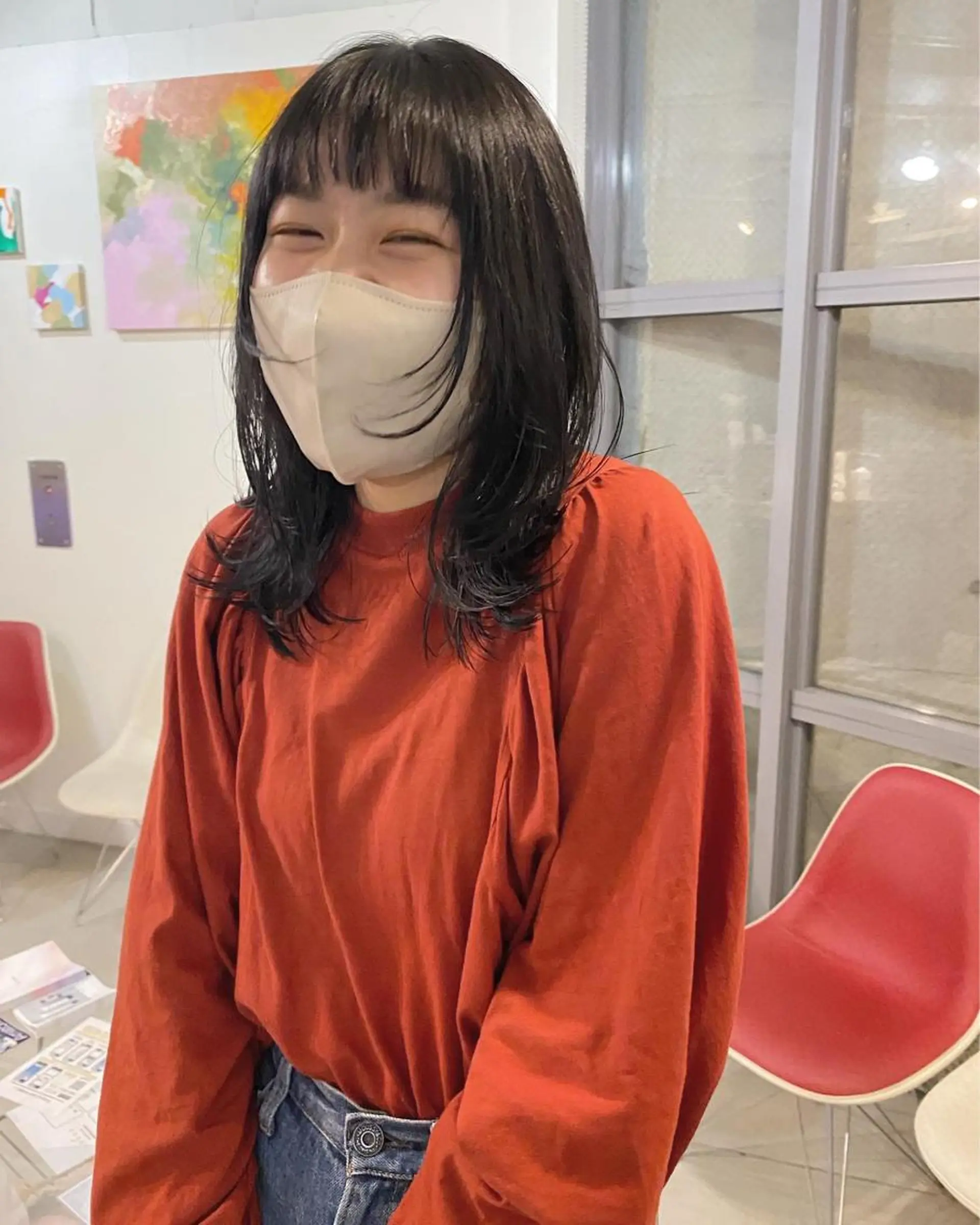 セミロング レイヤーカット ウルフカット 🌸透明感艶 カラー🌸Yuukiのヘアスタイル