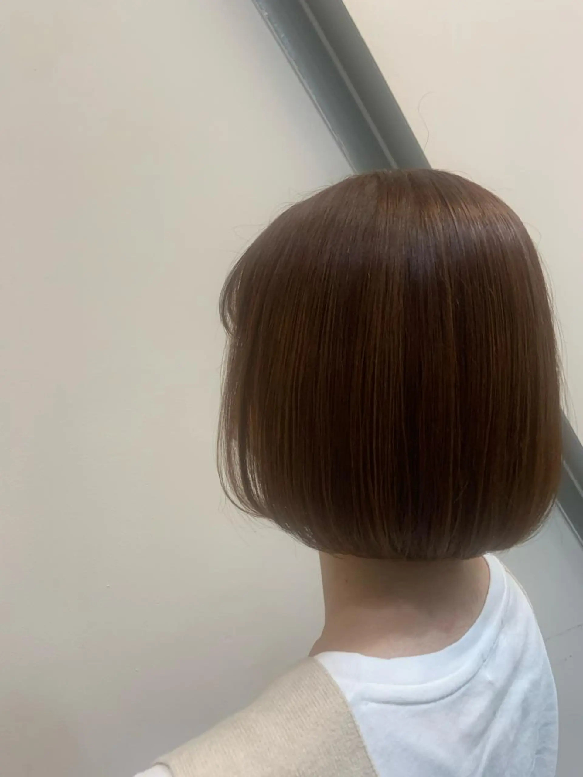 ミディアム カラー 西崎 満里奈のヘアスタイル