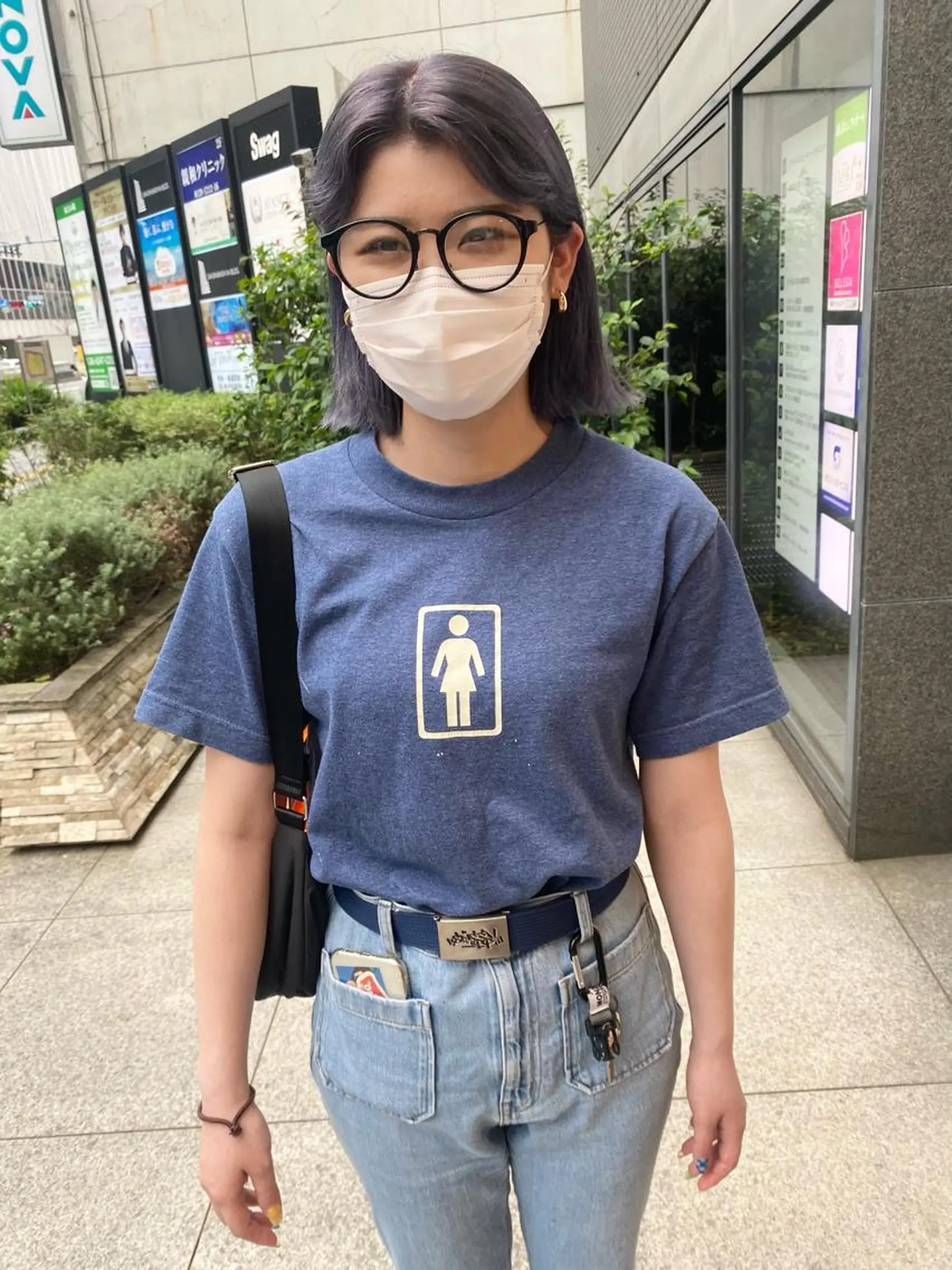 ミディアム デザインカラー/ボブ ブリーチカラー/ユリのヘアスタイル