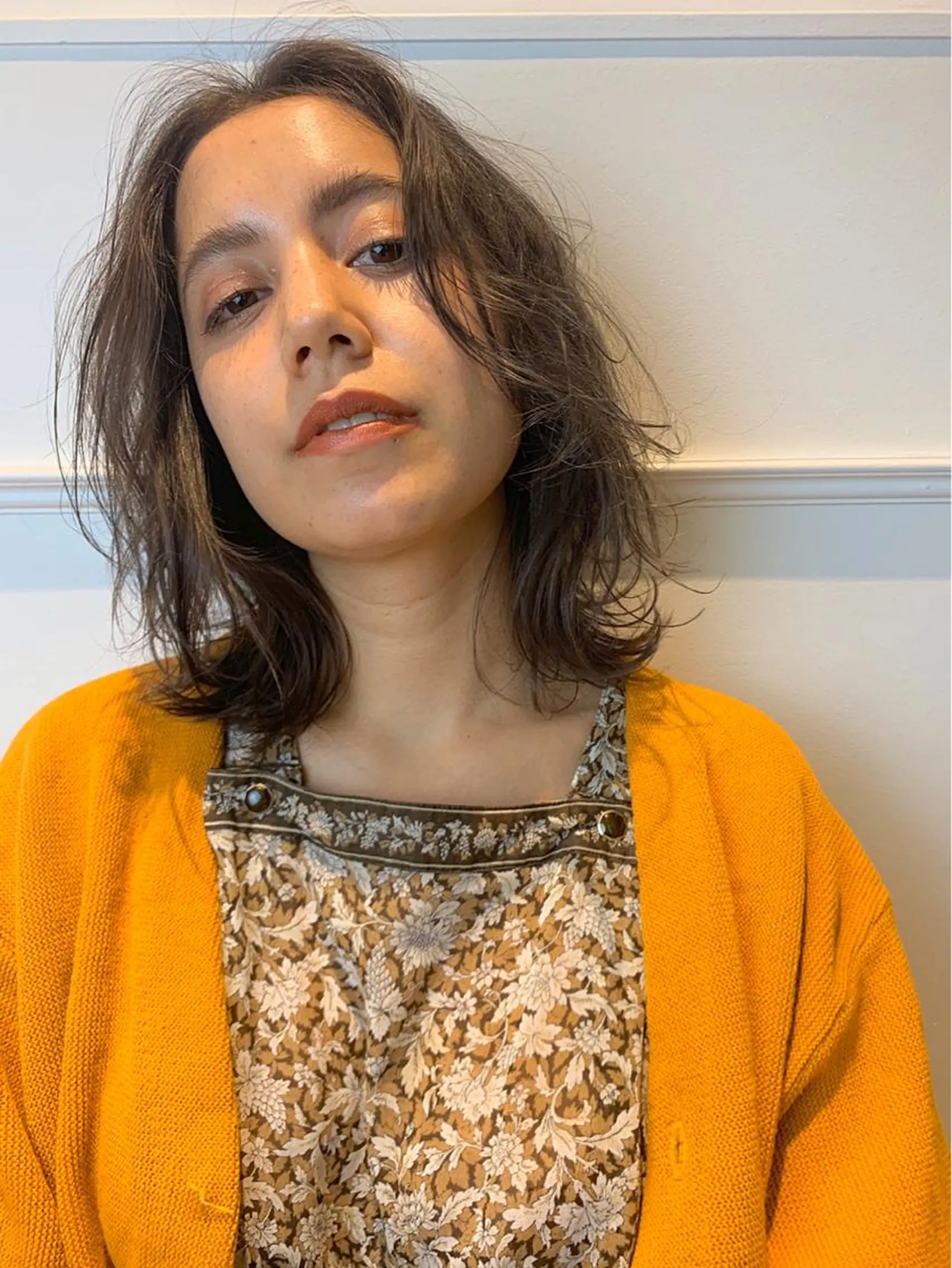 ミディアム カラー zina藤崎📛 井上美乃里のヘアスタイル