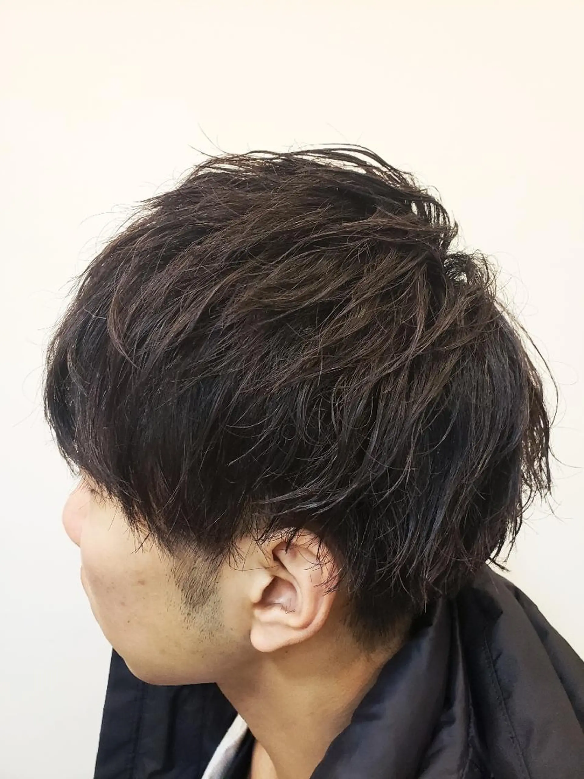 ショート メンズ パーマ 特殊パーマ 片山恭兵のヘアスタイル