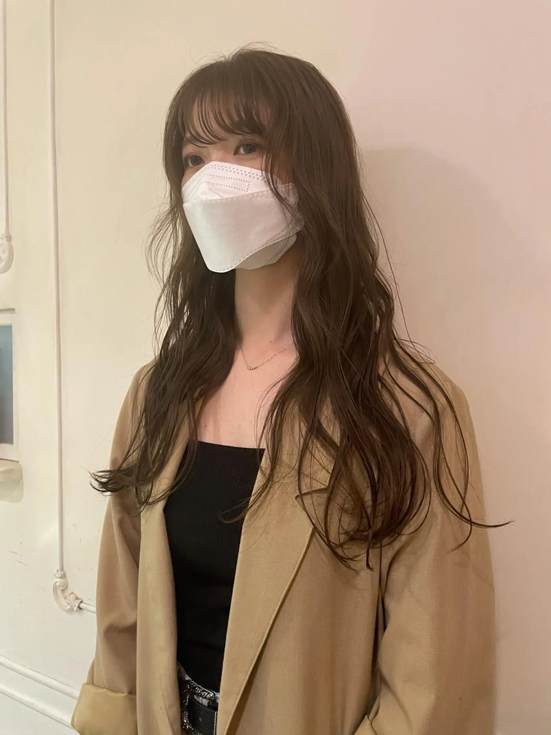 ロング カラー ヘアカラー トリートメント アオキ リノのヘアスタイル