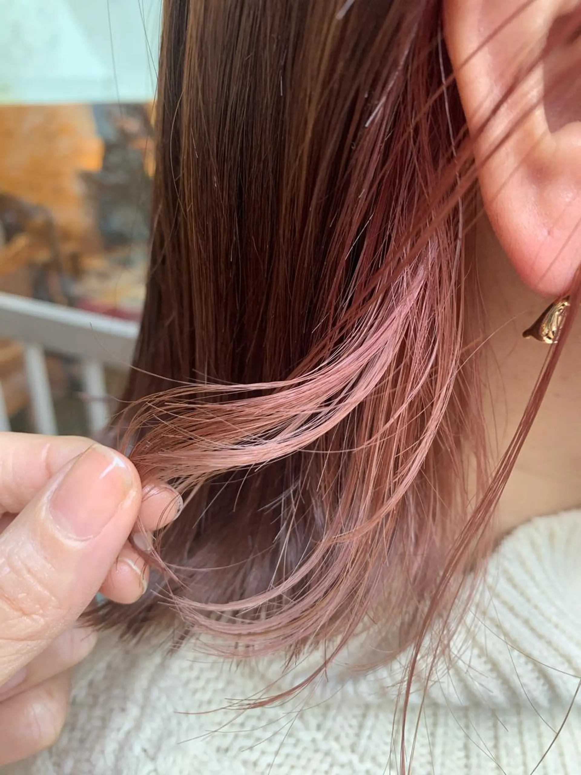 ミディアム カラー ヘアカラー トリートメント la fith所属・rico_by ヘアとアイブロウの眉毛・アイブロウイメージ