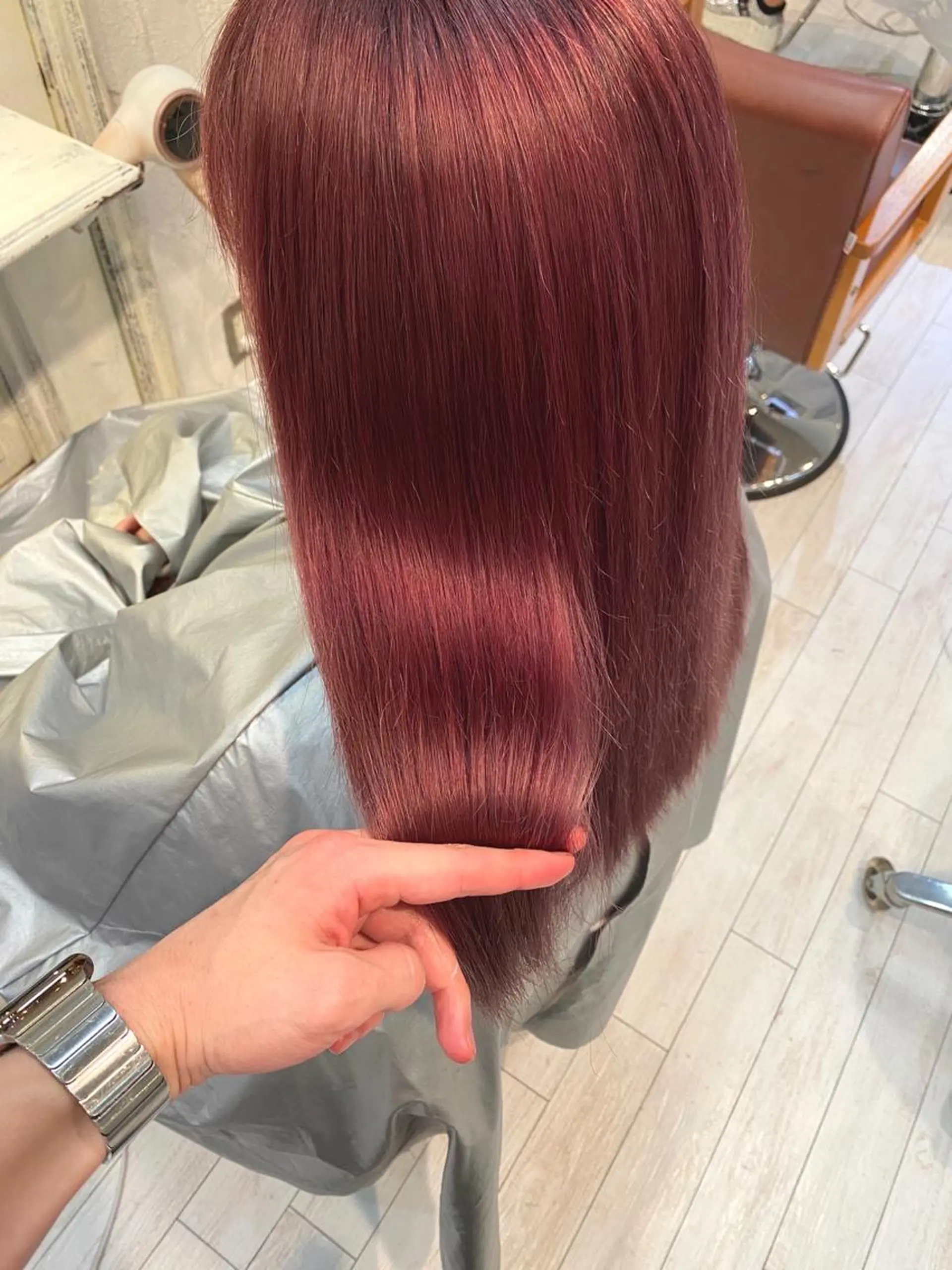 セミロング カラー ブリーチ koheiのヘアスタイル