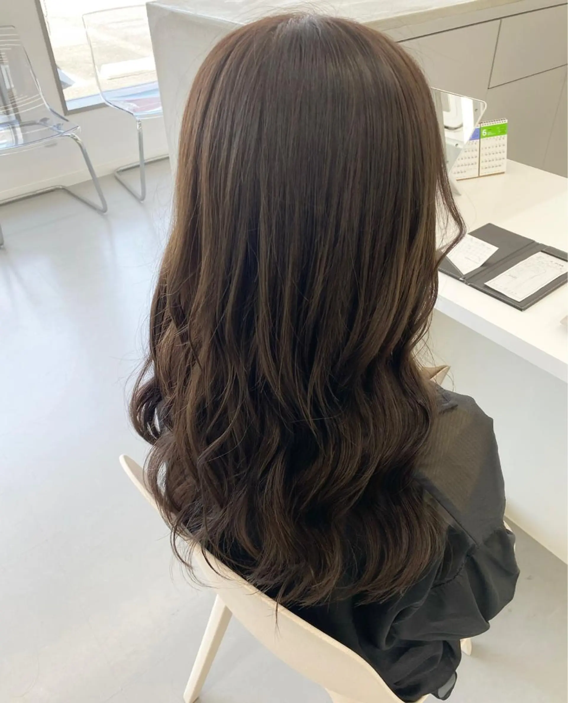 ロング 丸山 純奈のヘアスタイル