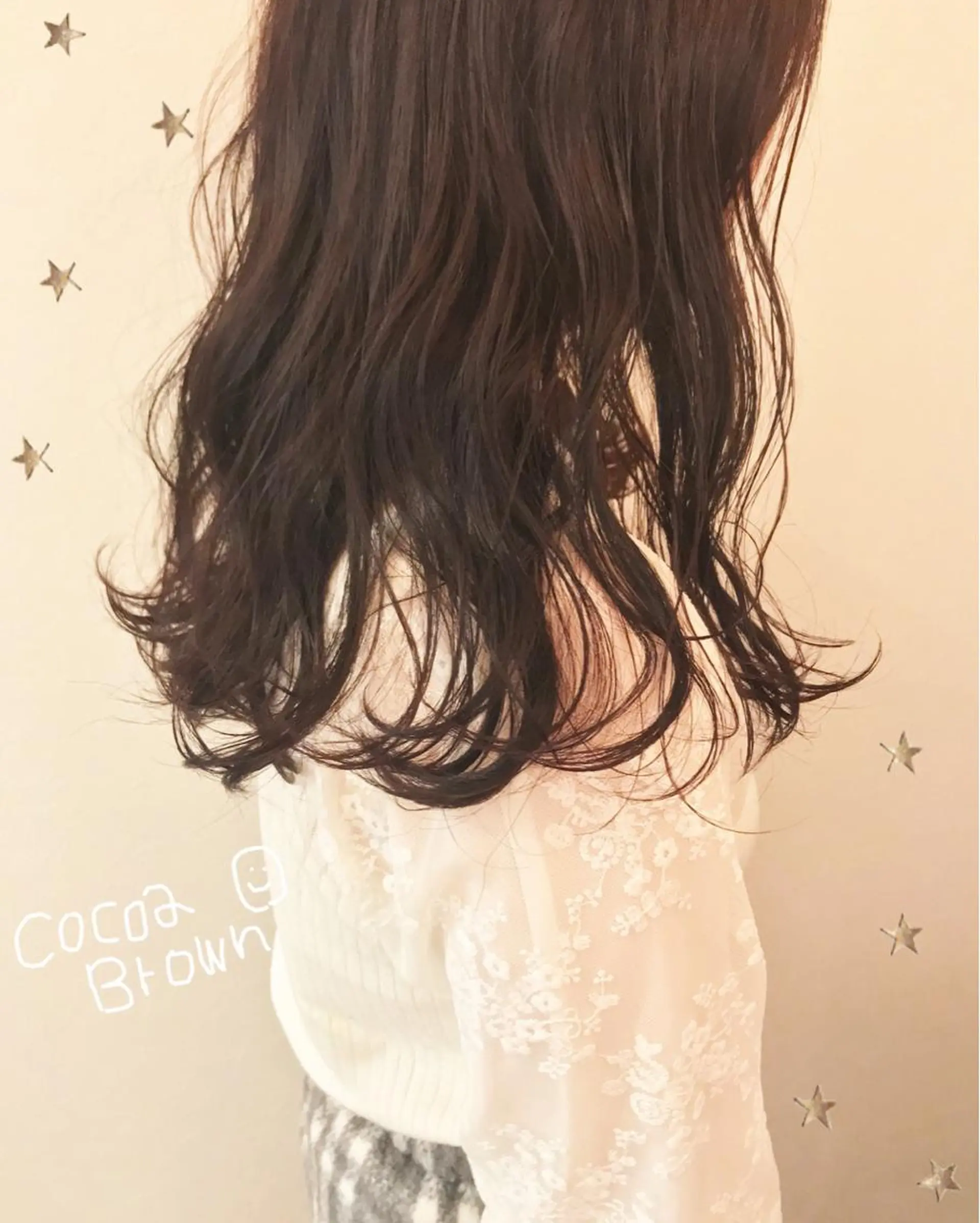 ミディアム カラー ブラウンカラー ココアブラウン ピンクカラー 市川 千夏のヘアスタイル