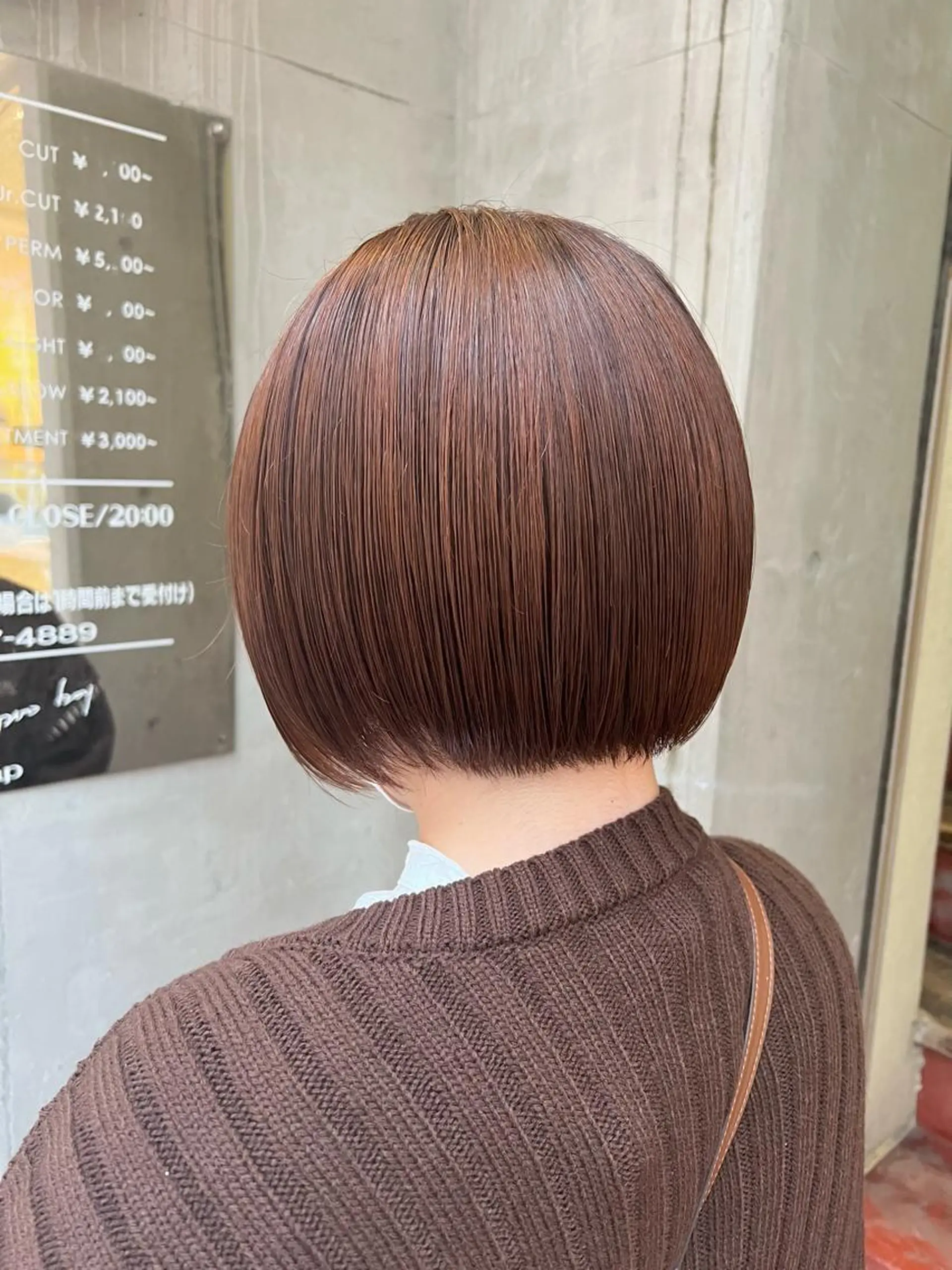 ショート カラー ショートボブ ブラウンカラー オレンジ ボブ ショートヘア 「sumi」 AMIのヘアスタイル