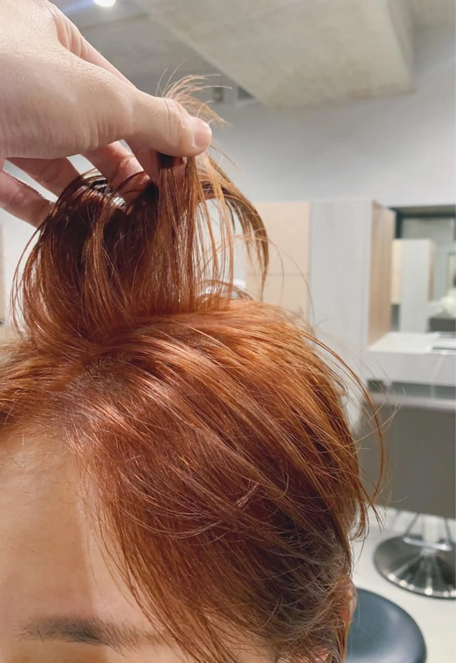 ショート カラー ボブパーマコテ巻き風 パーマNo1深江秀平のヘアスタイル