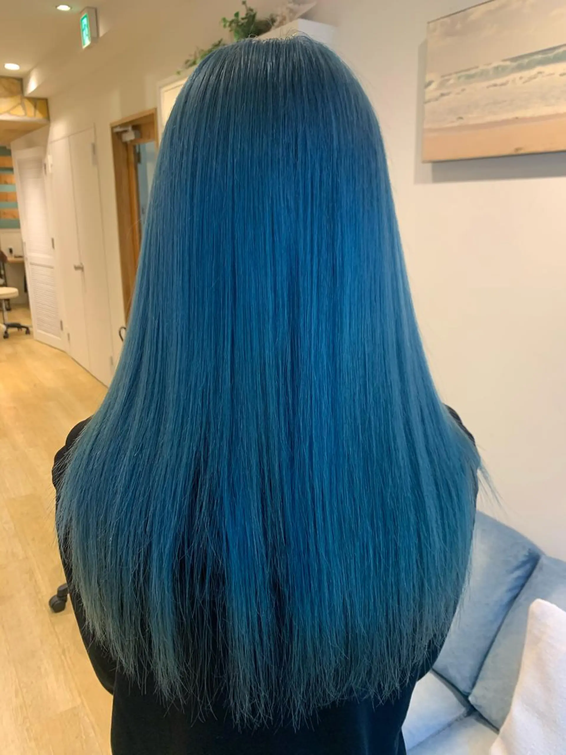 ロング ヘアカラー トリートメント 渋谷ハイトーン/ デザインカラー阿部のヘアスタイル