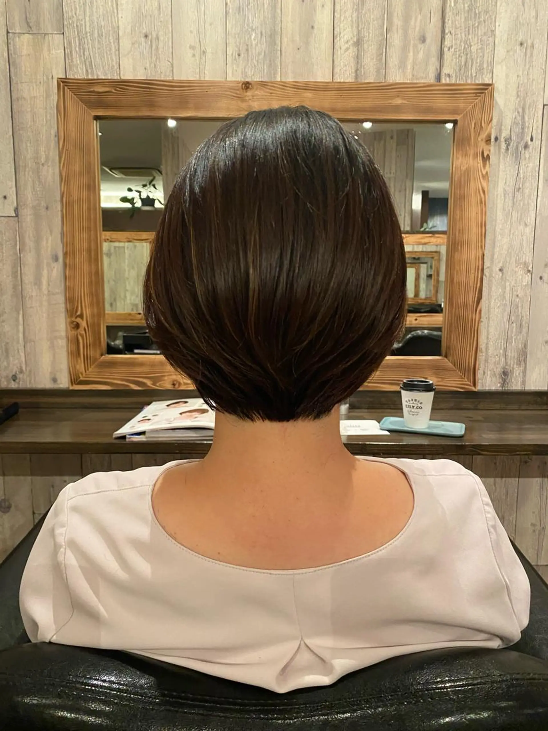 ショート ショートボブ ボブ ショートヘア 奥村 奈々加のヘアスタイル