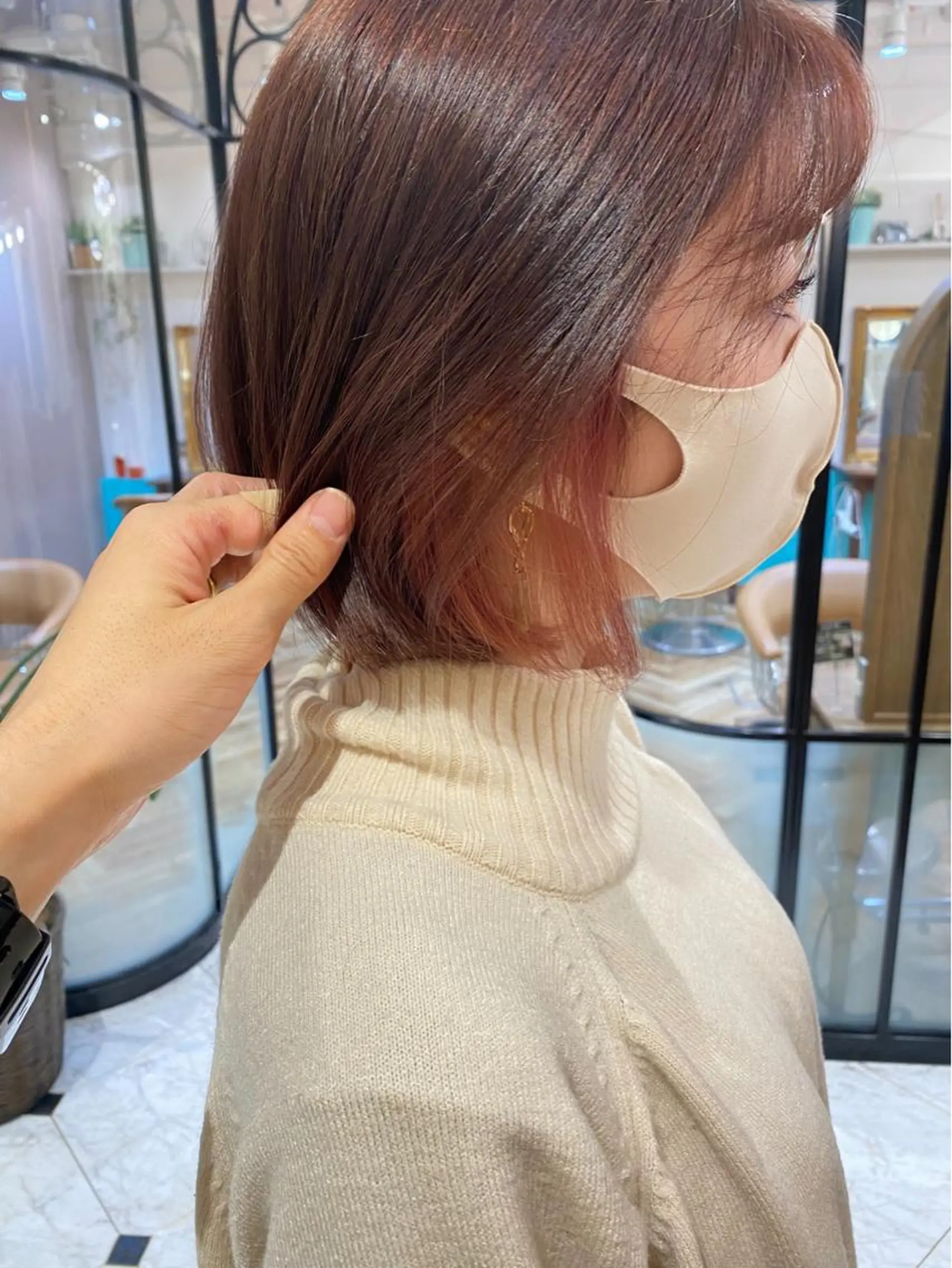 ショート ヘアカラー トリートメント レイヤー/韓国ヘア 縮毛矯正🫧鈴木颯のヘアスタイル