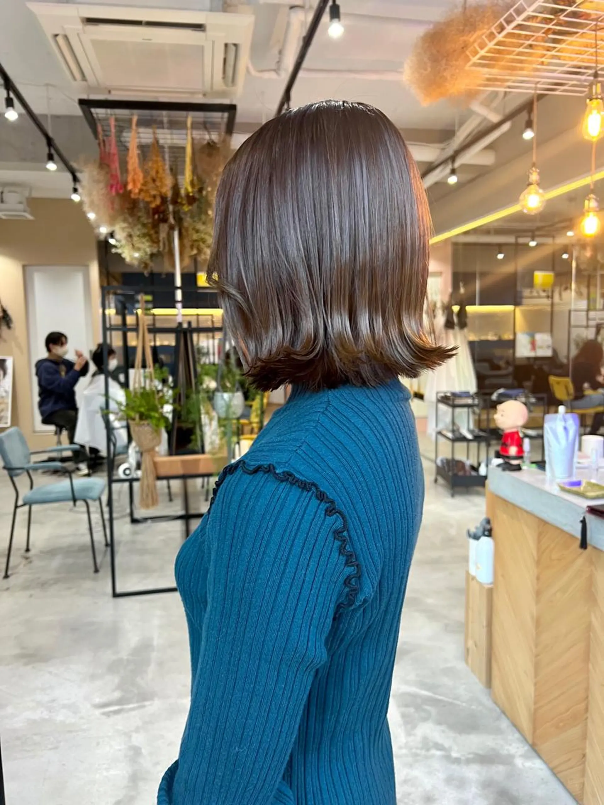 カラー 透明感カラー♡はるか 髪質改善ボブレイヤーのヘアスタイル