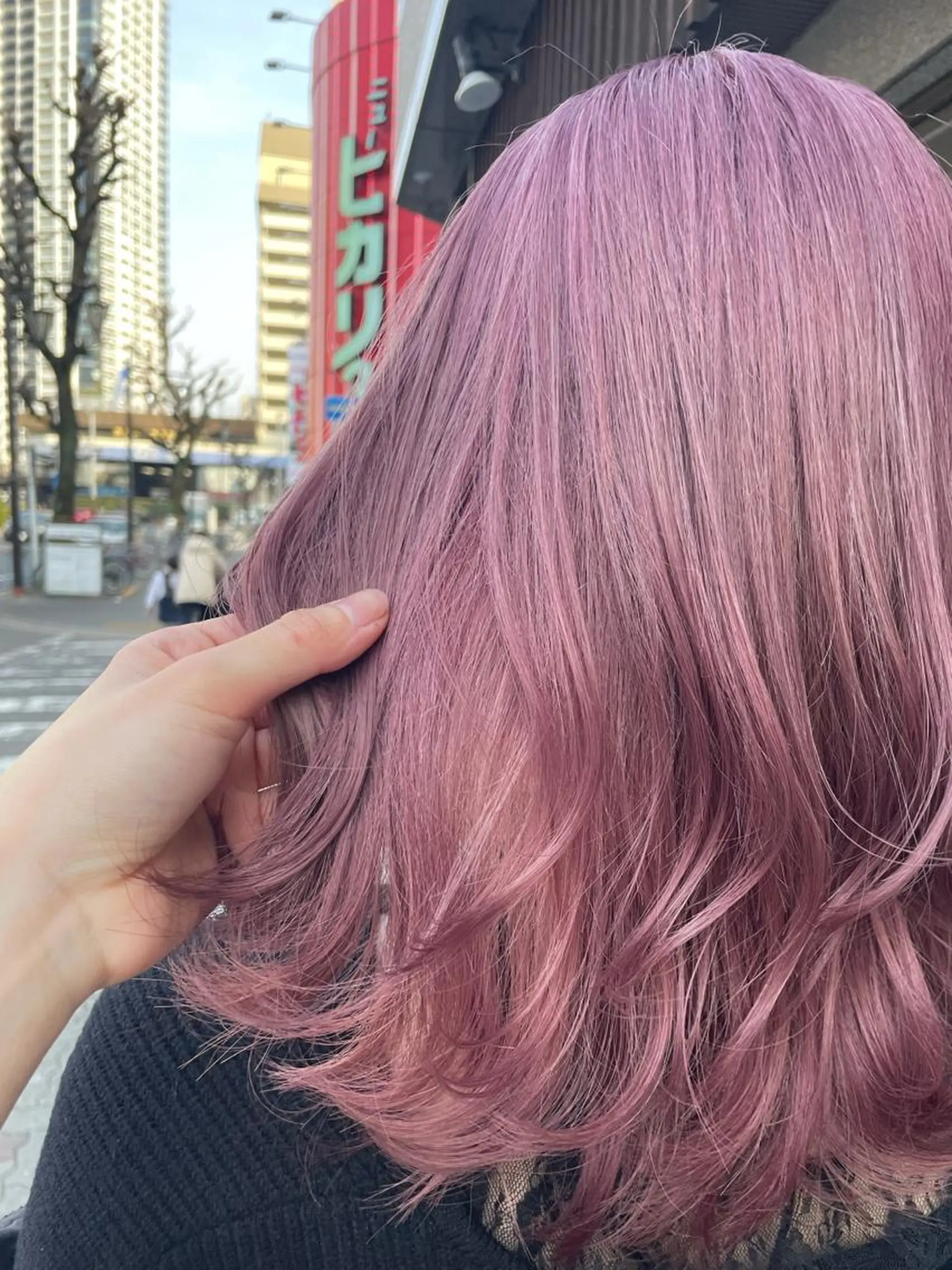 セミロング カラー ヘアアレンジ ブリーチ 🫧ヒシダアキ taboo.i🫧のヘアスタイル