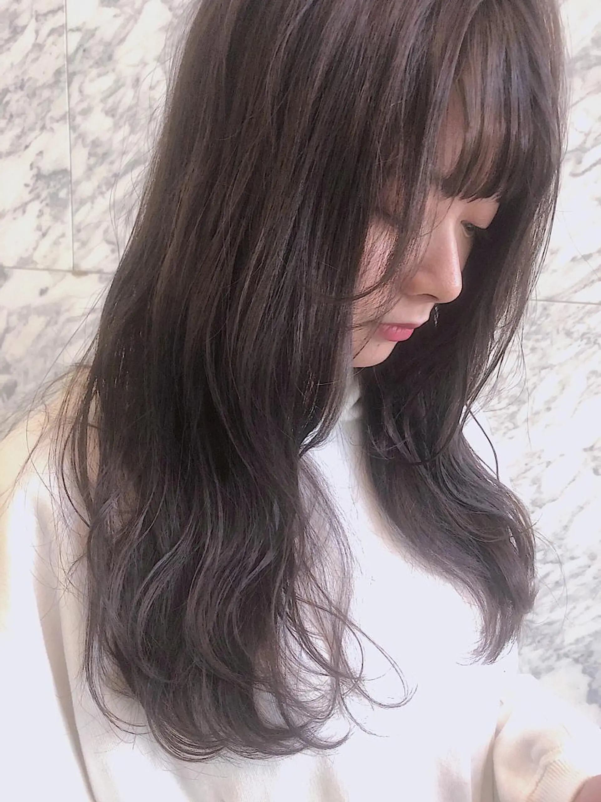 ロング カラー なかの たくみのヘアスタイル