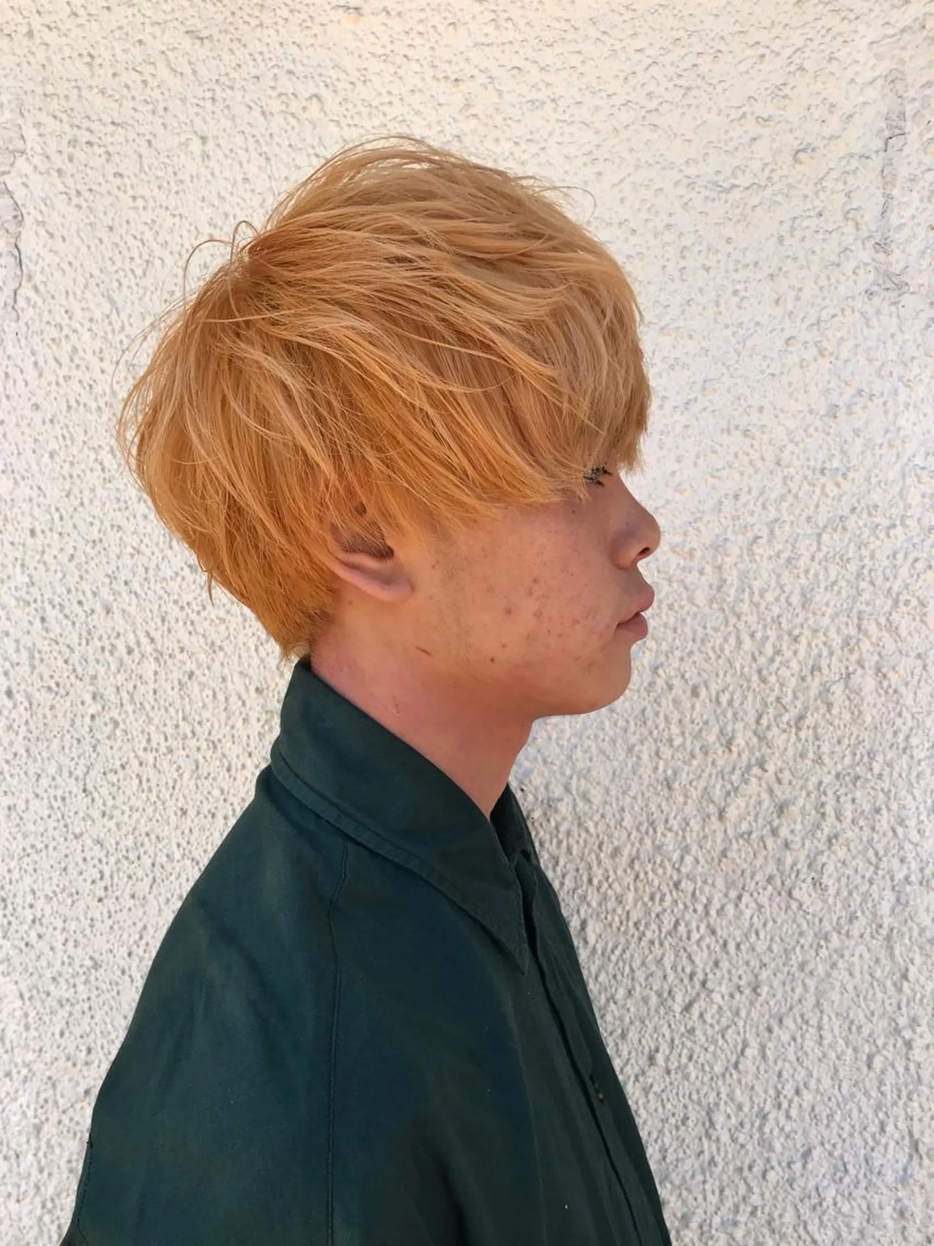 ショート カラー パーマ メンズ ニュアンスパーマ/ レイヤー/茶屋町のヘアスタイル